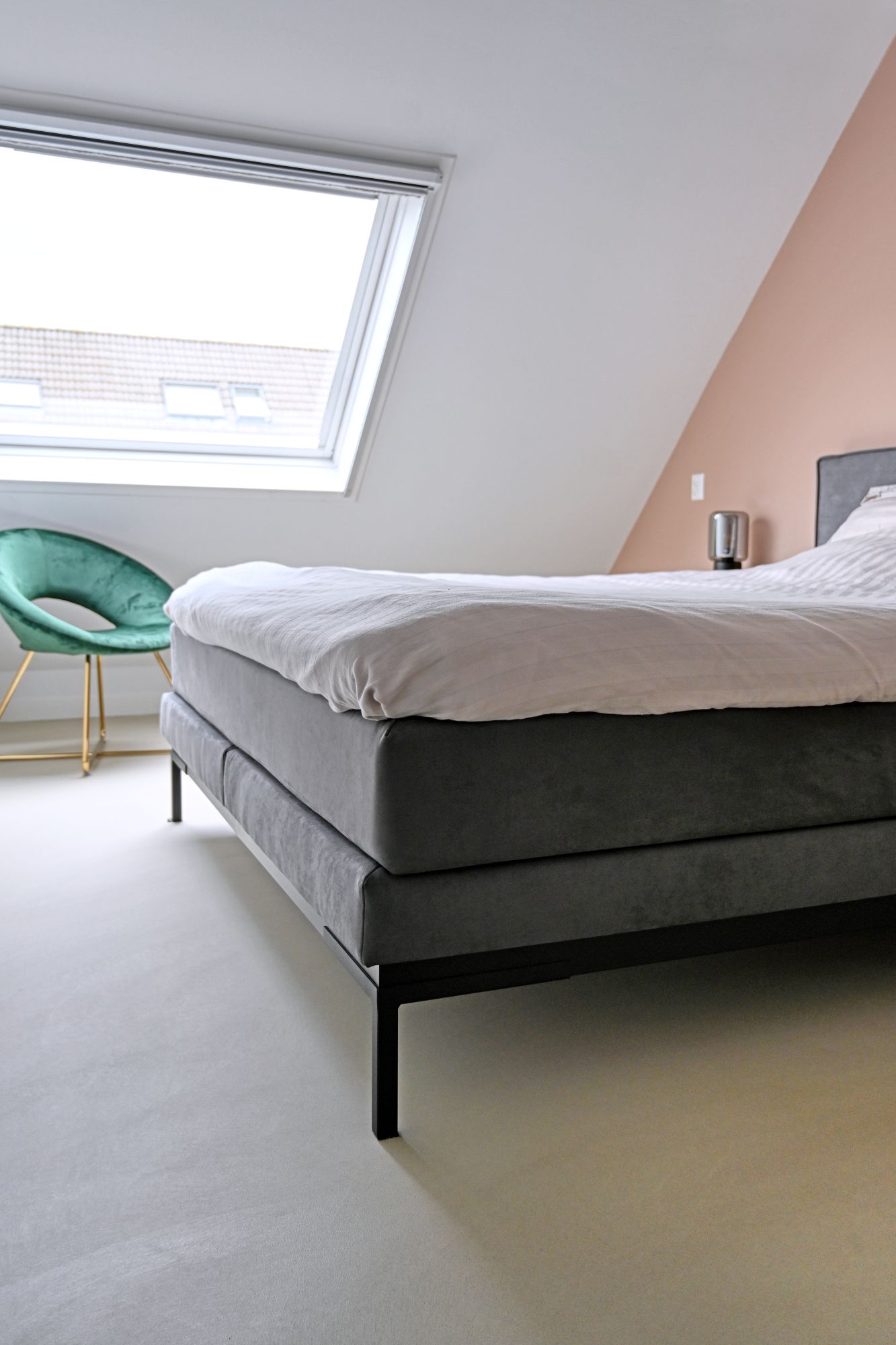 slaapkamer met gietvloer