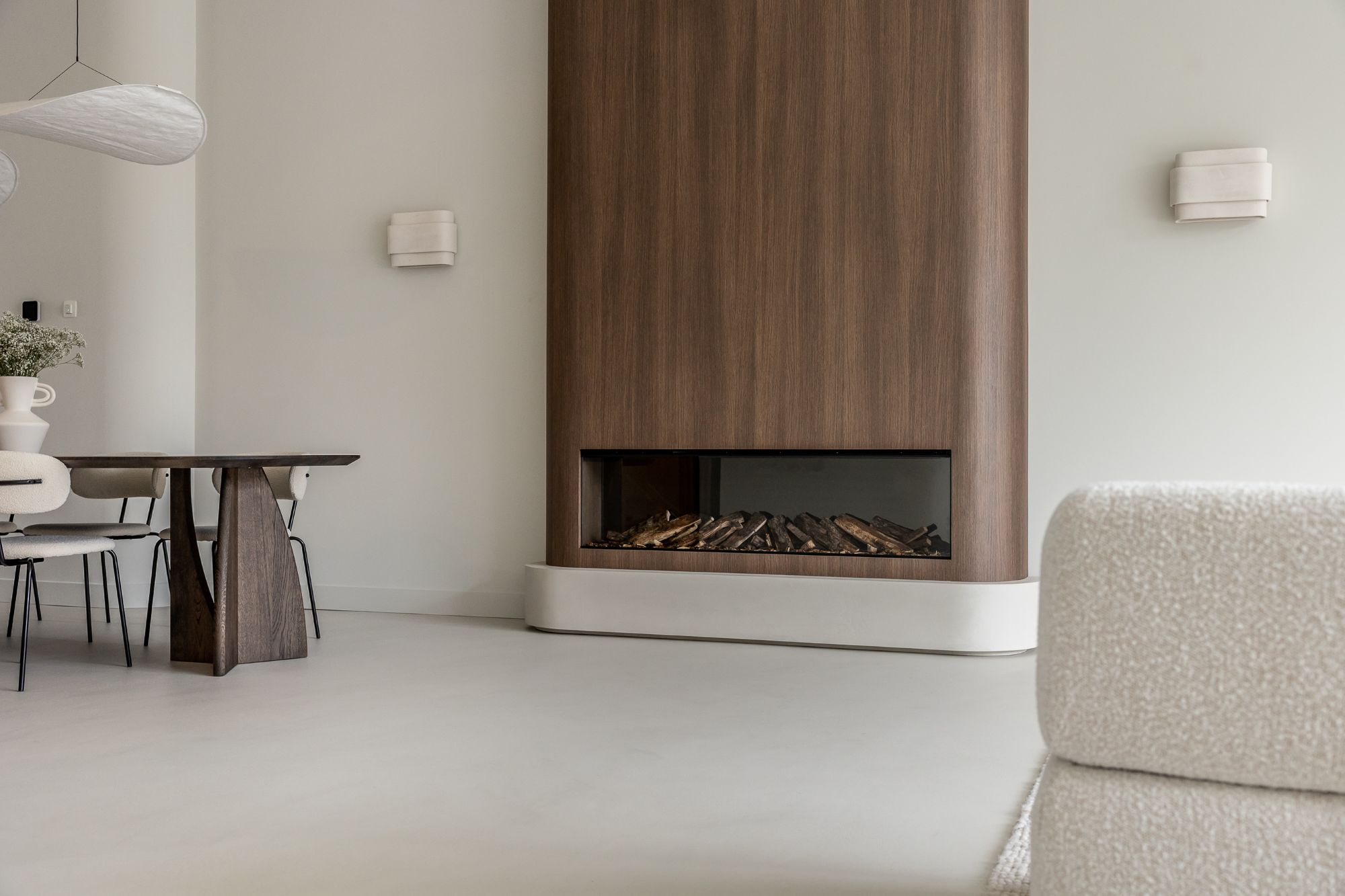 openhaard in leefruimte