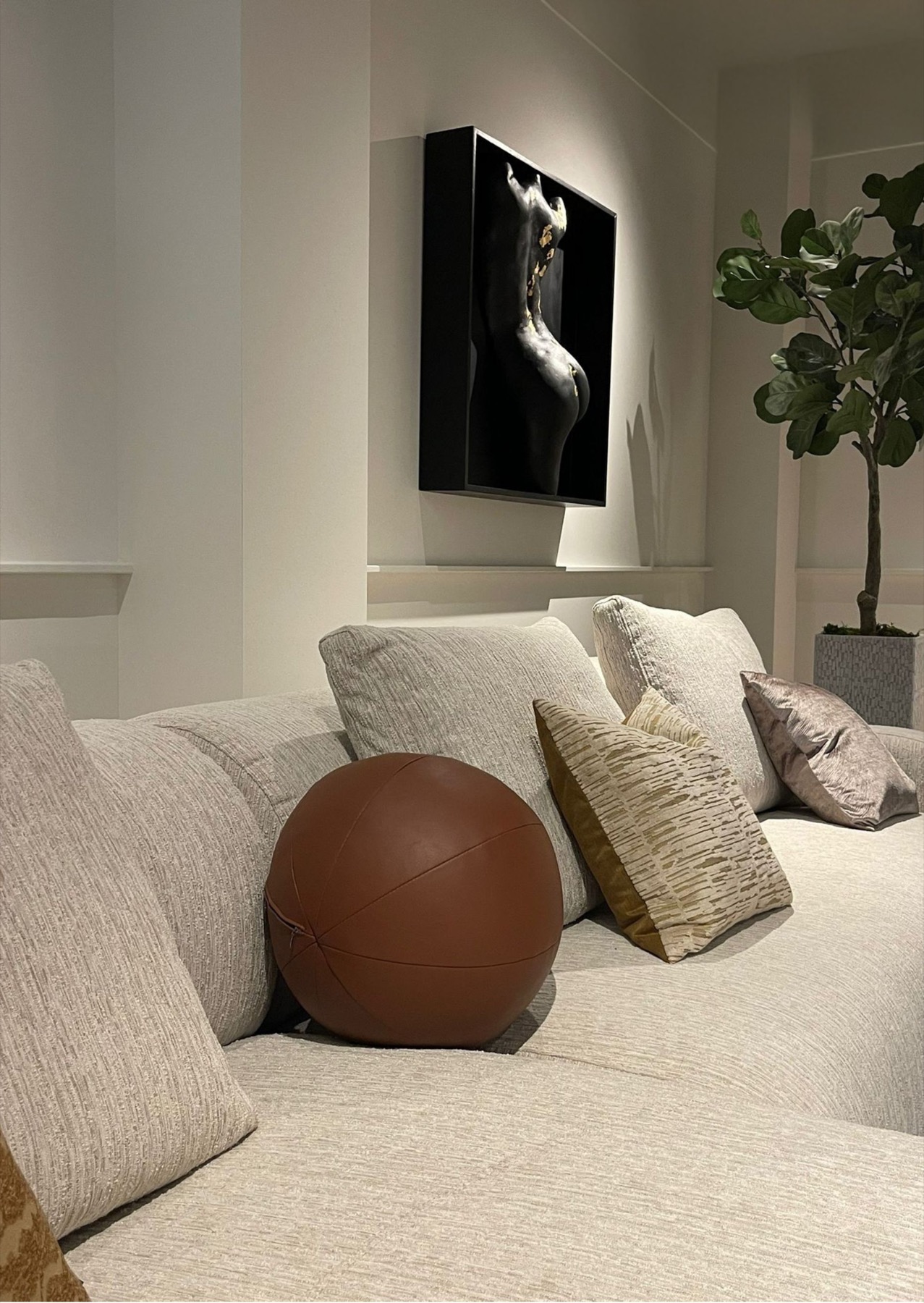 zithoek met design kunst