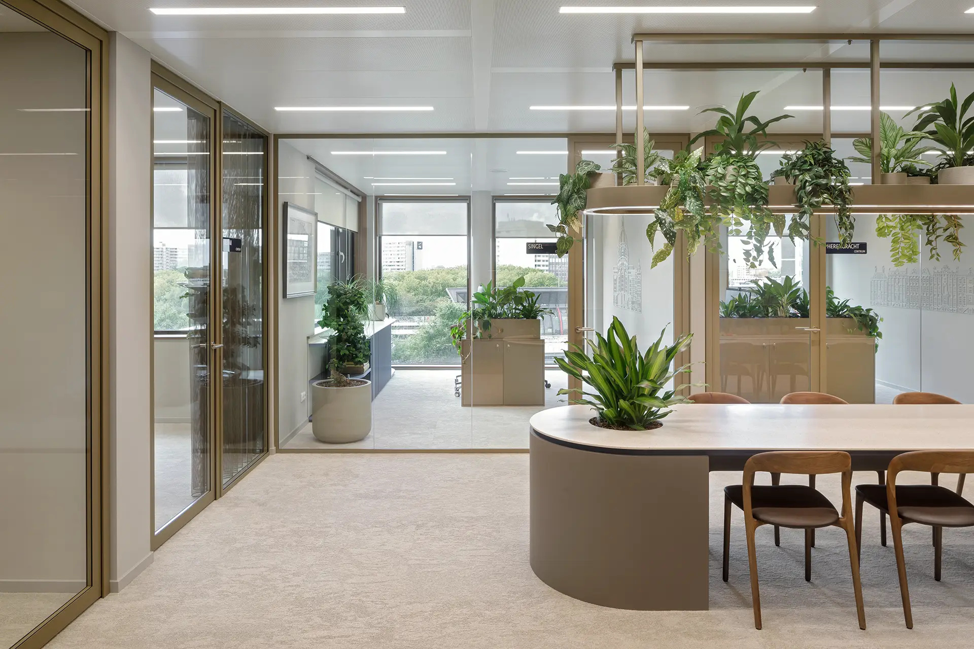 interieur met planten