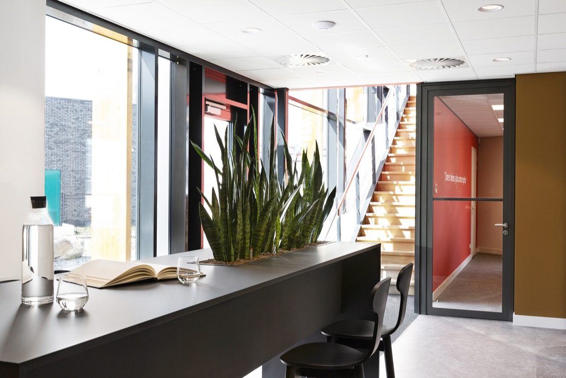 kantoor met planten