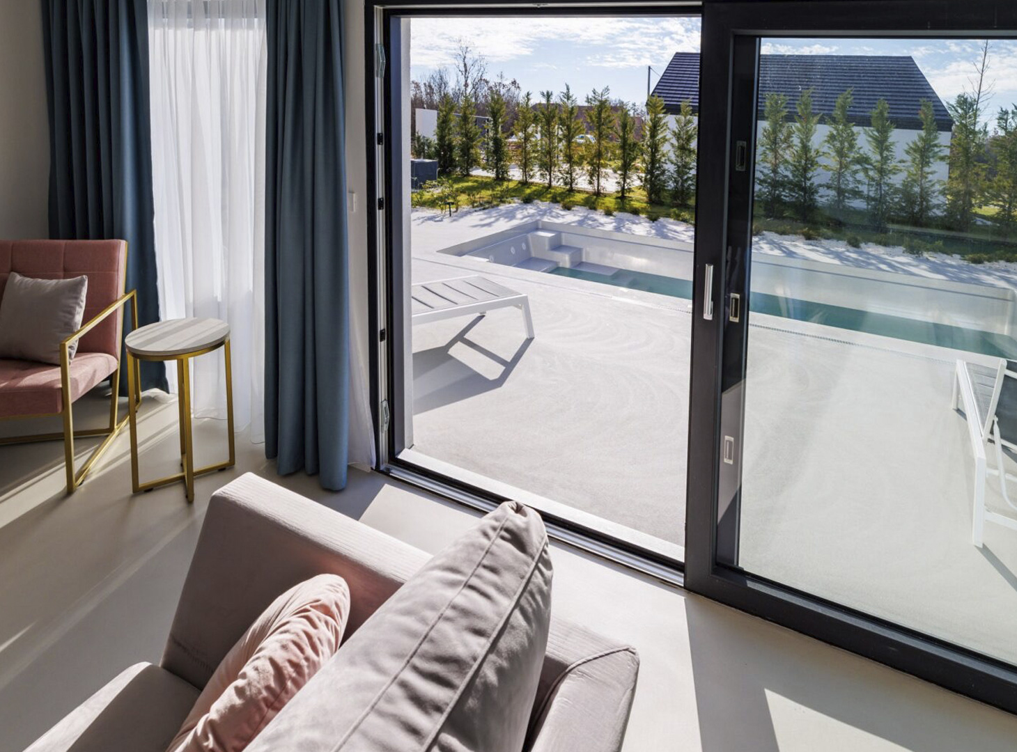 interieur met beton stucwerk