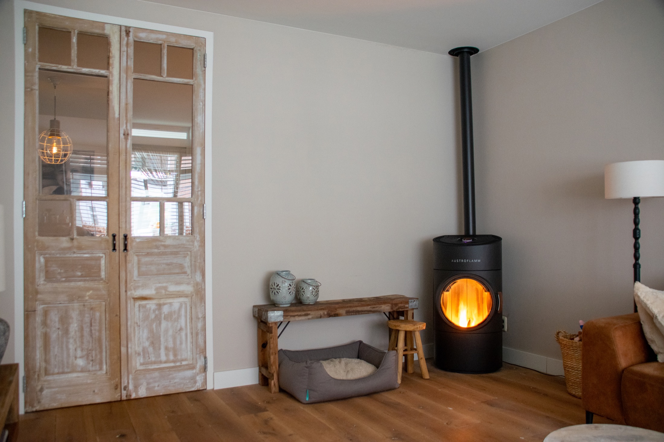 wandafwerking op maat in luxe interieur