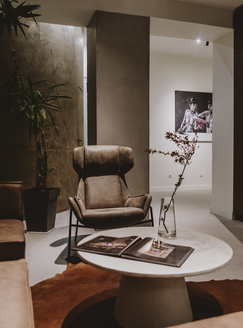 zithoek met luxe wandafwerking