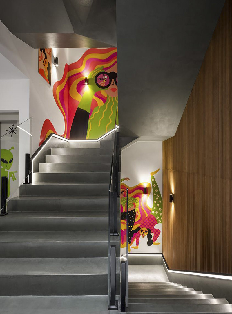 hal met luxe microcement wandafwerking