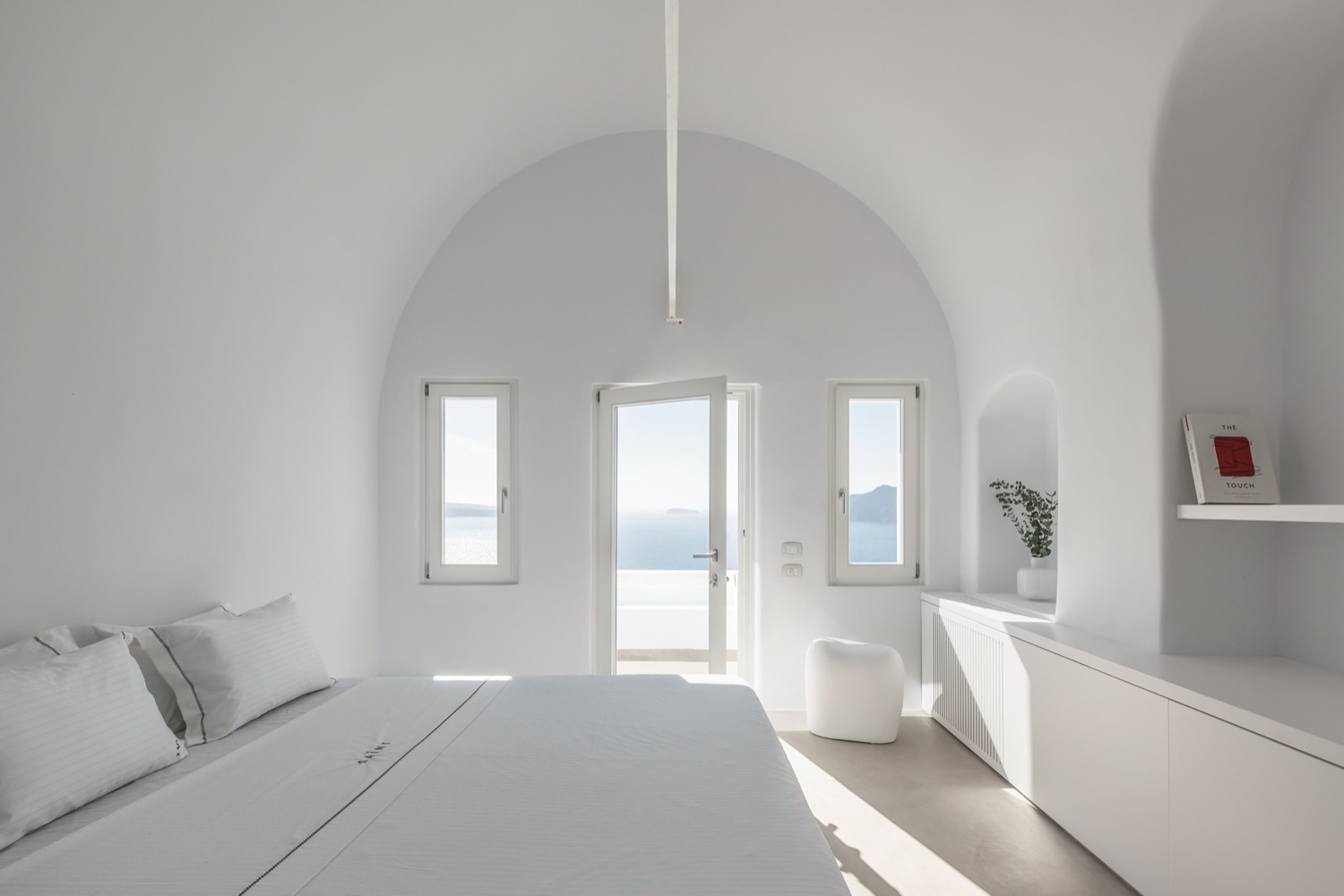 slaapkamer met design wand