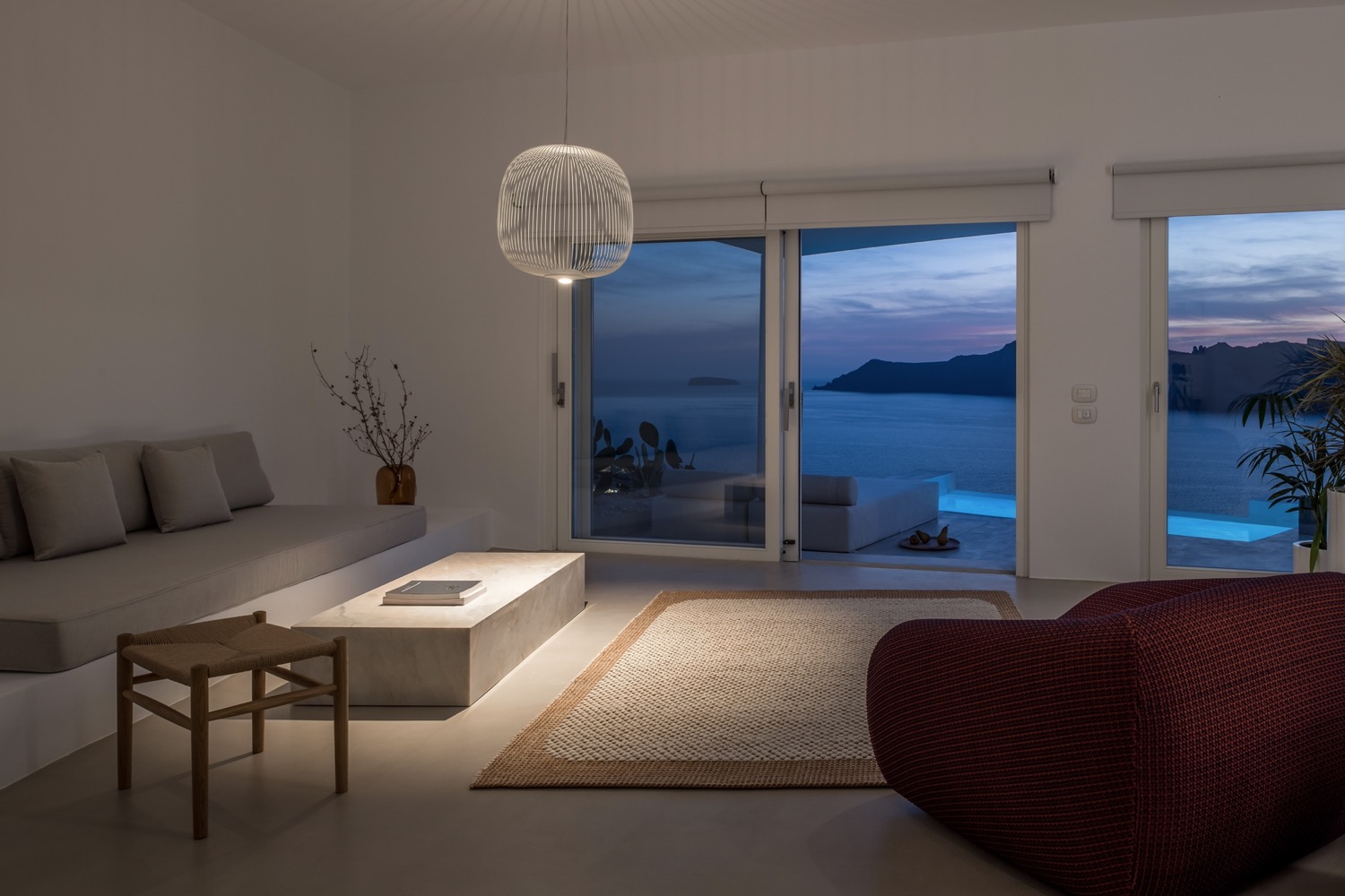 interieur met luxe microcement wandafwerking