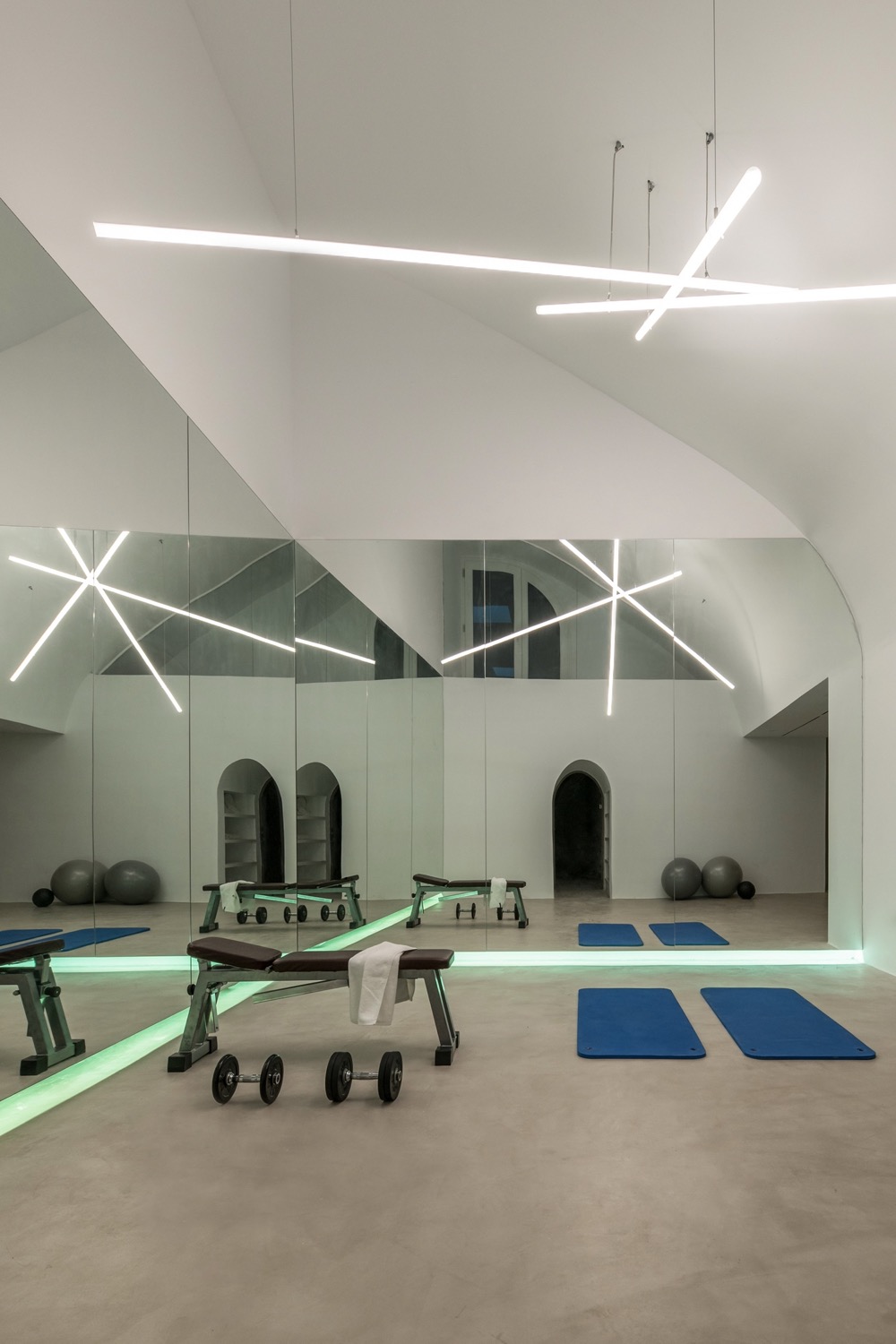 fitness met design wanden
