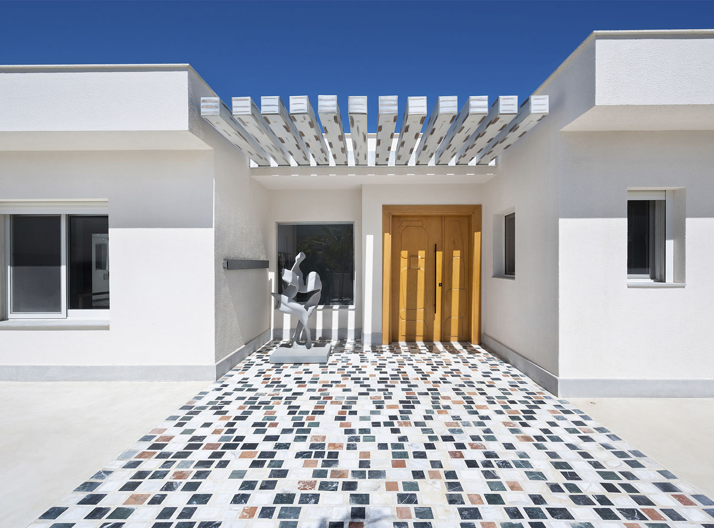 villa met luxe gevelafwerking
