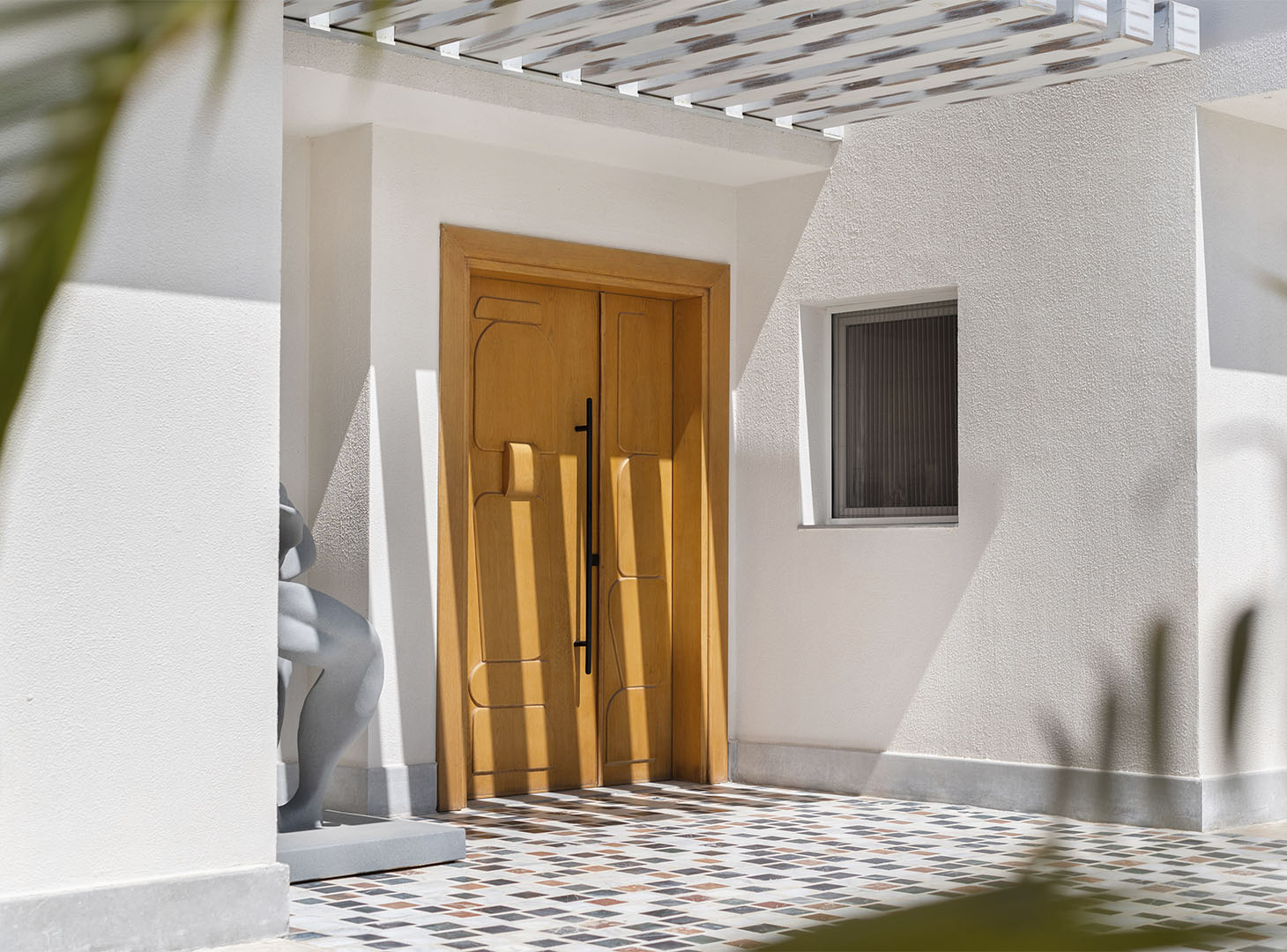 villa met luxe wandafwerking