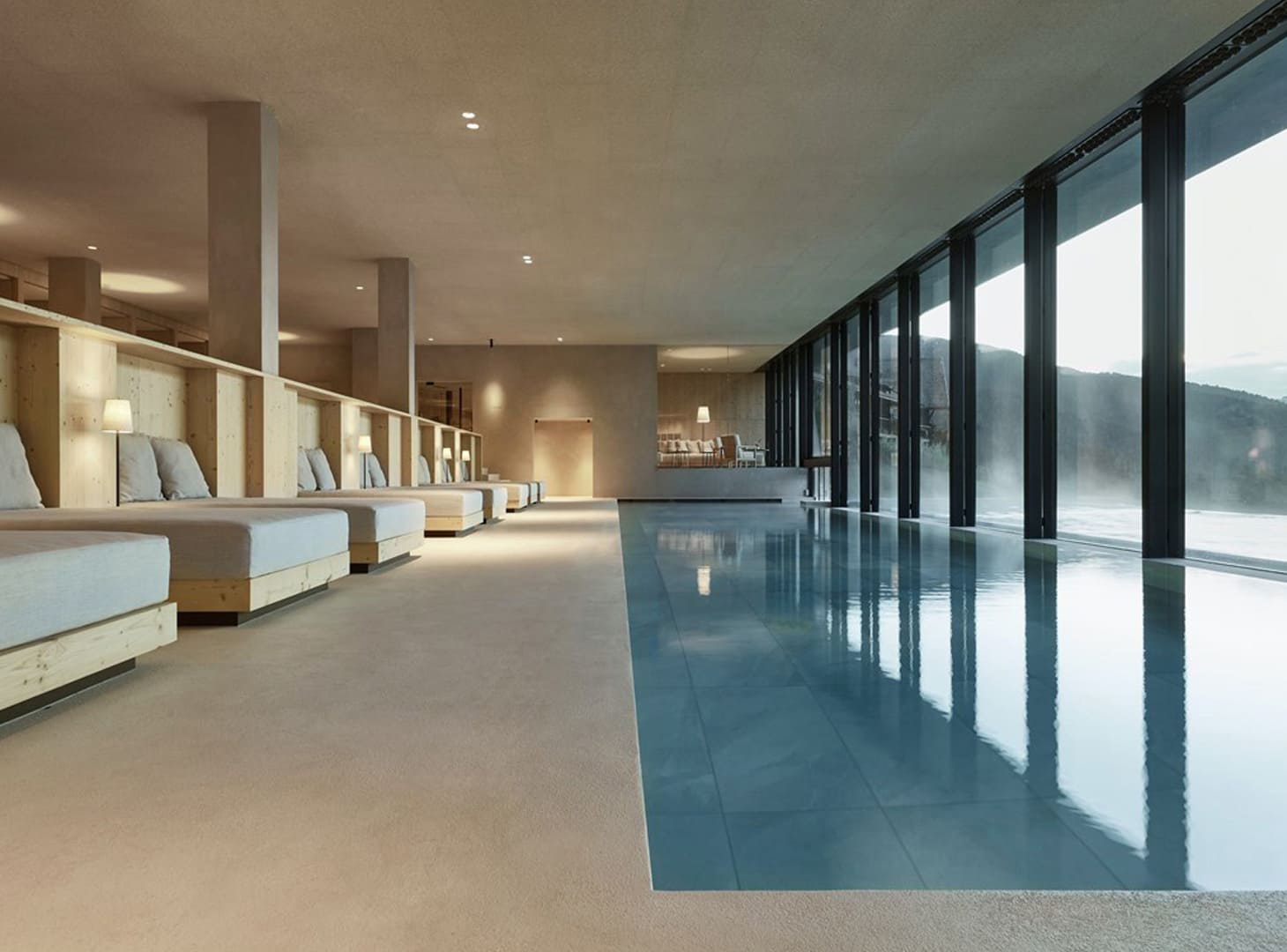 wellness met luxe wandafwerking