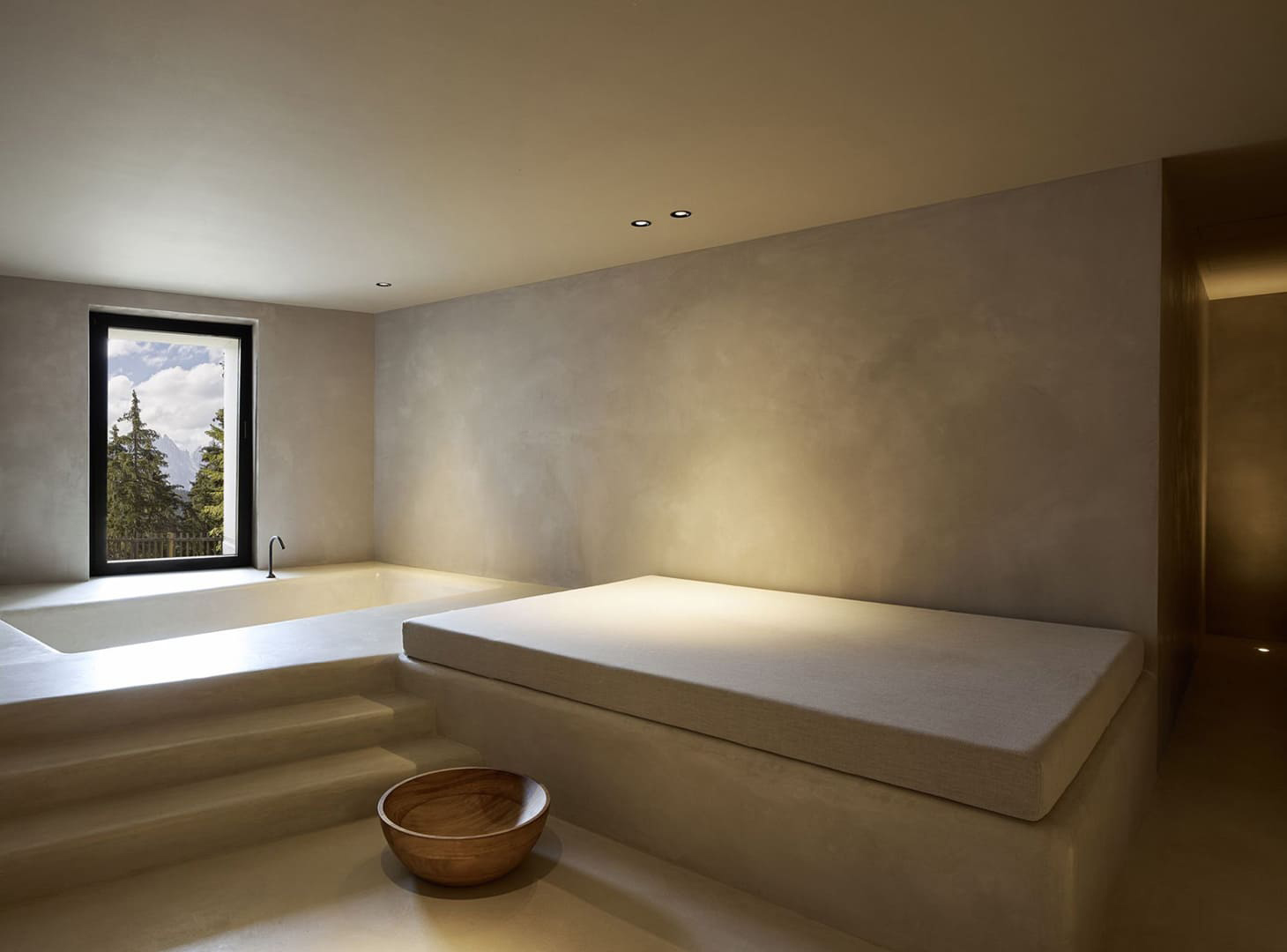 badkamer met lux wandafwerking
