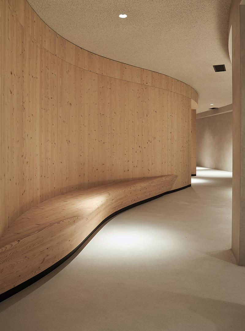 wachtruimte met luxe wand design