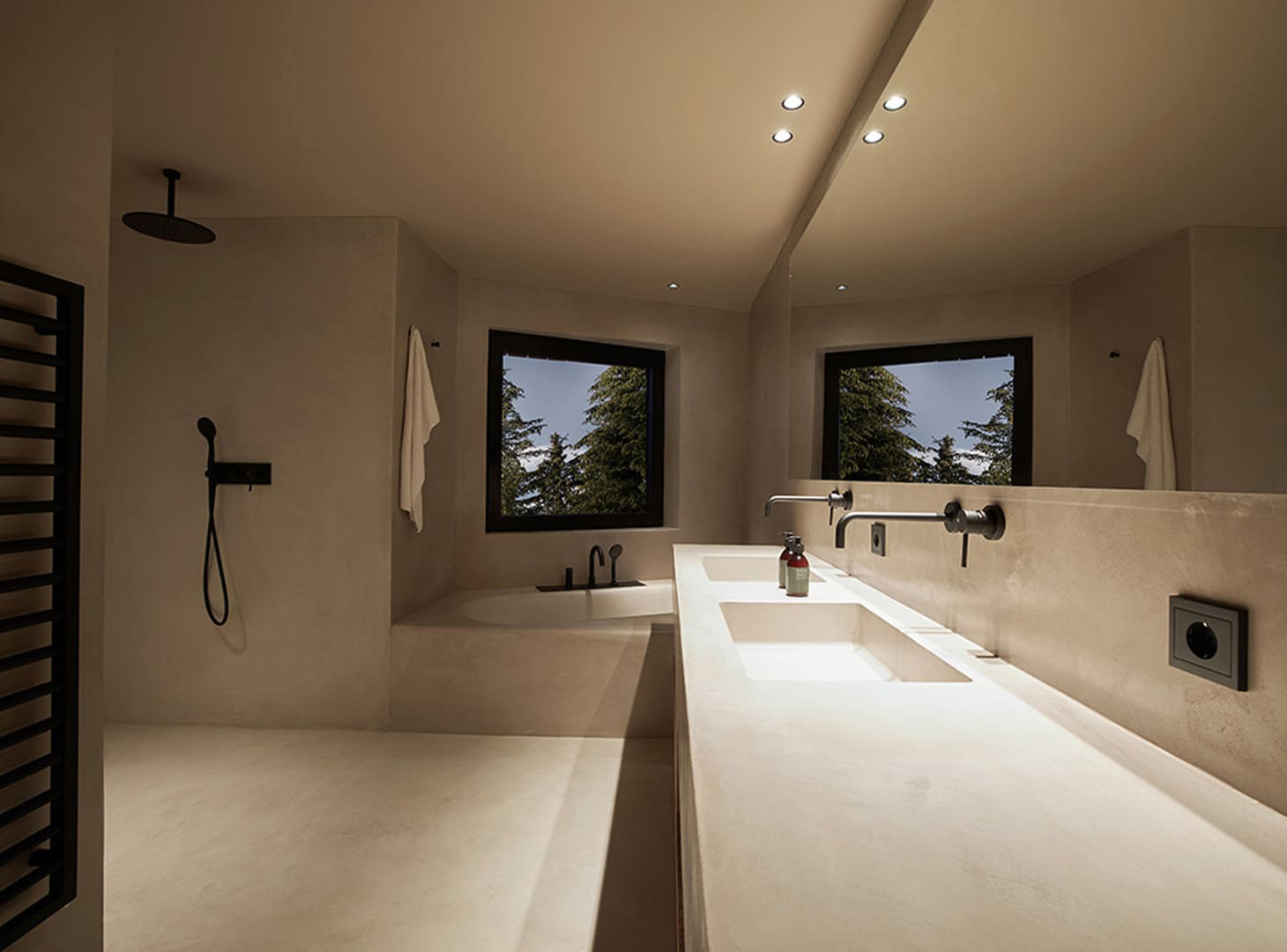luxe wand design in badkamer