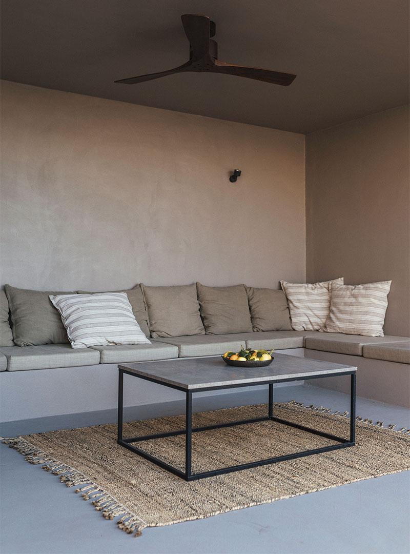 overkapping met decoratieve wand