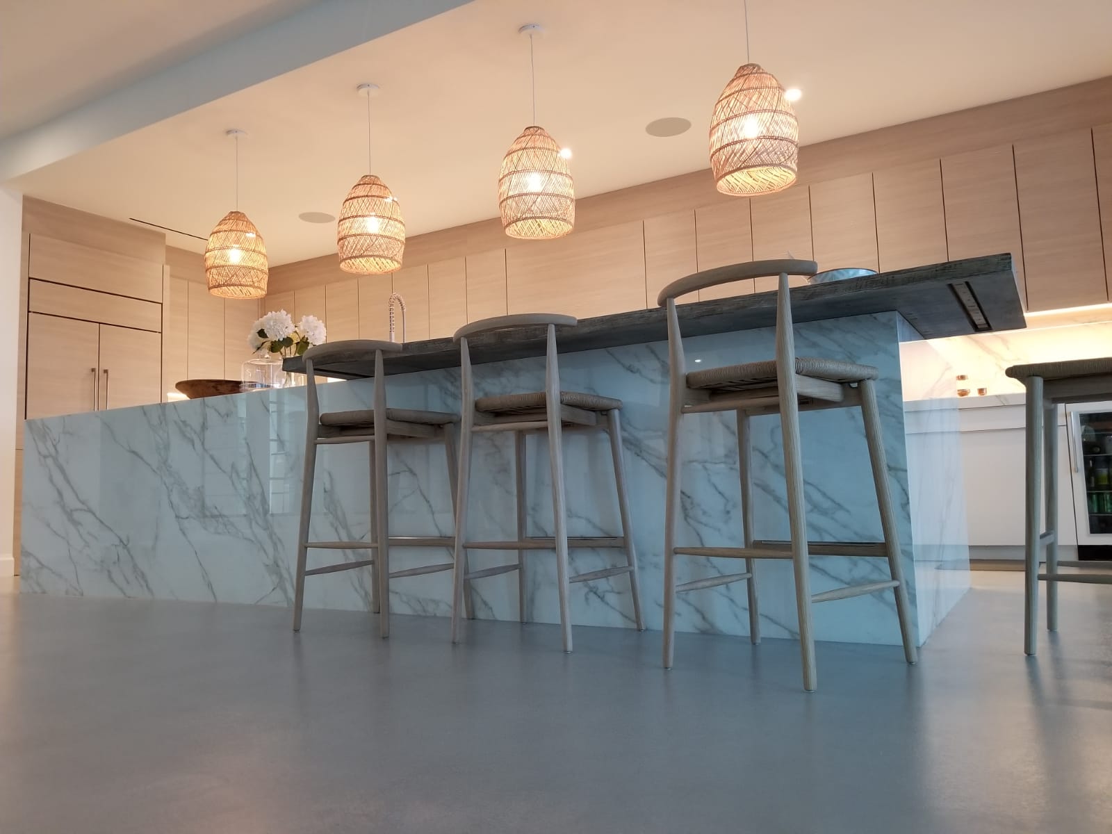 keuken met design wanden