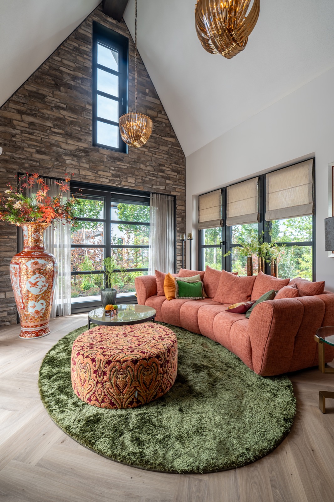 Tuinkamer met akoestisch plafond en luxe wandafwerking