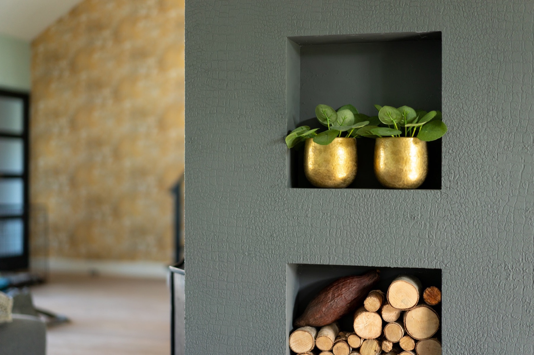 luxe interieur met decoratieve wanden