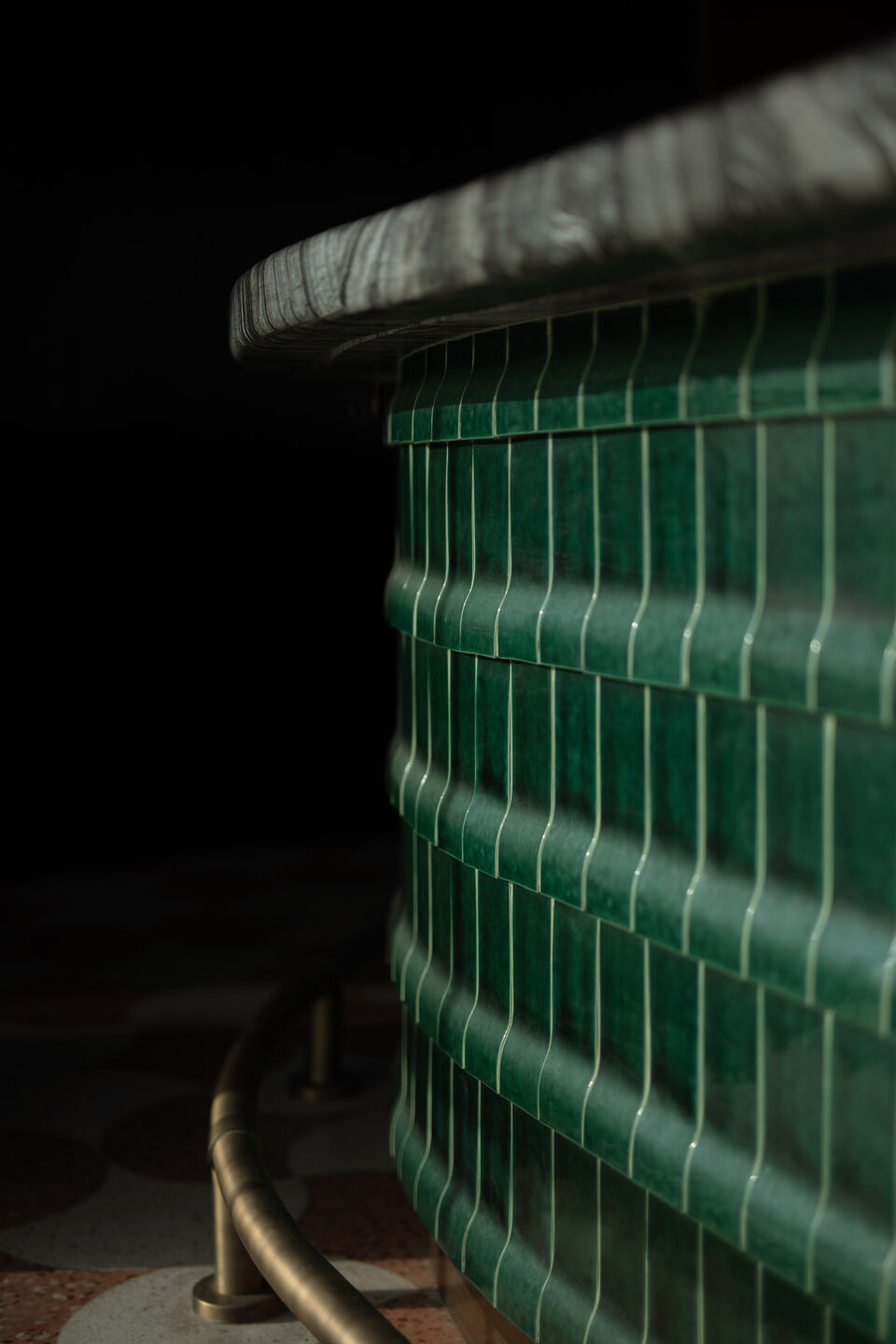 detail keramische tegels