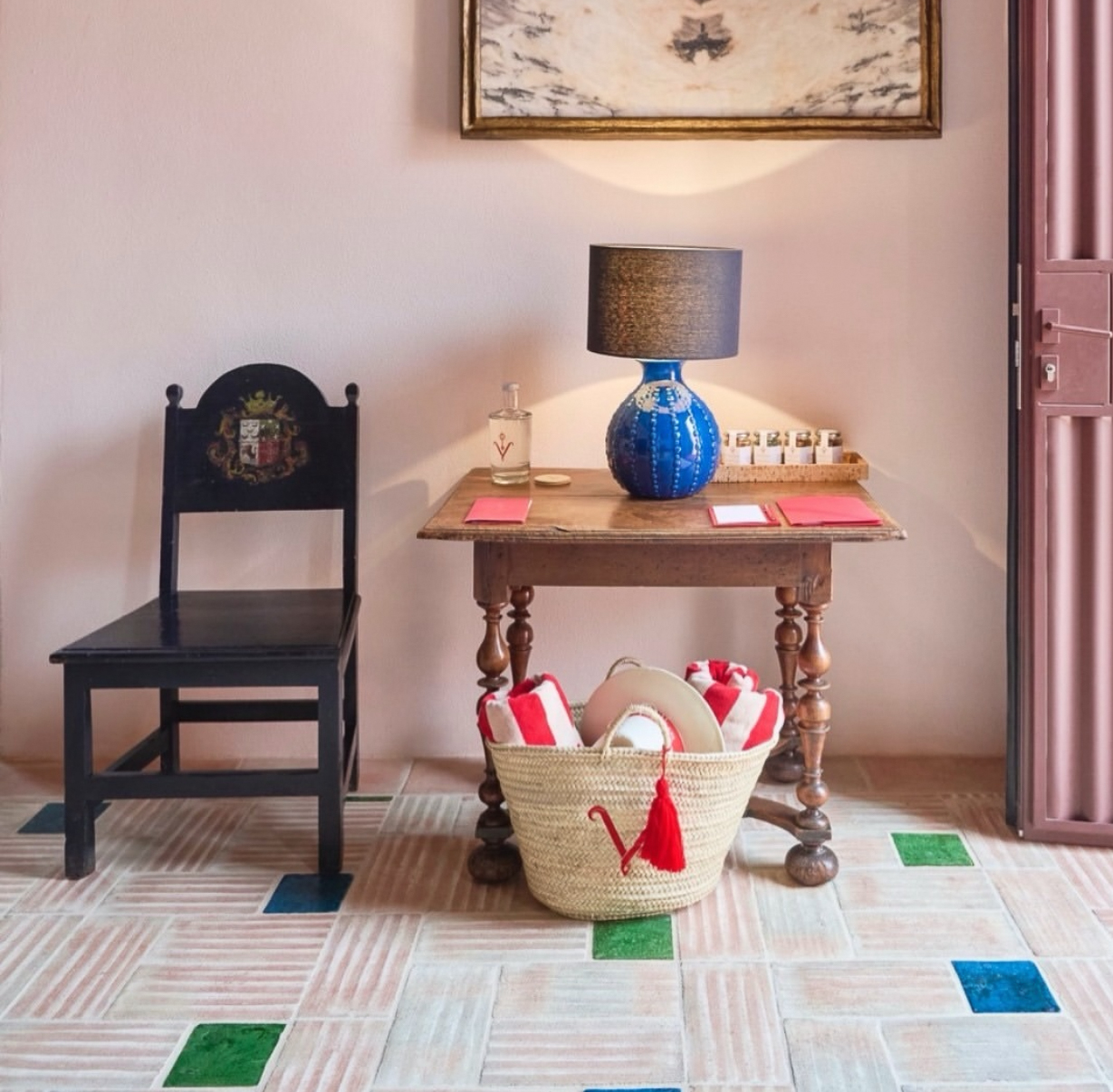 interieur met vloertegels