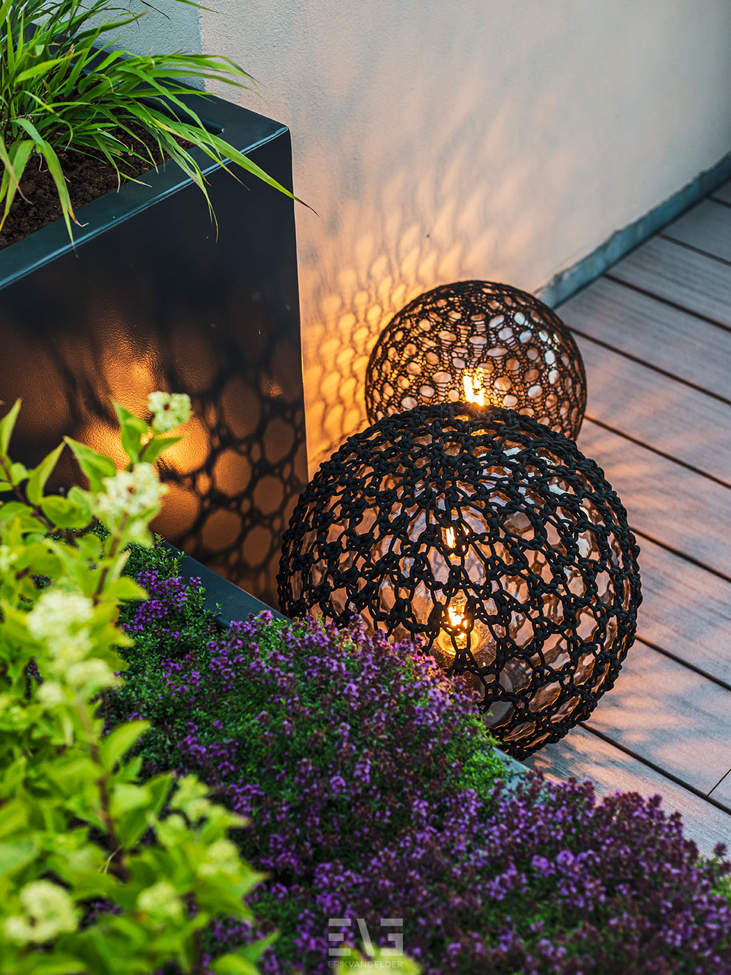 luxe verlichting op dakterras