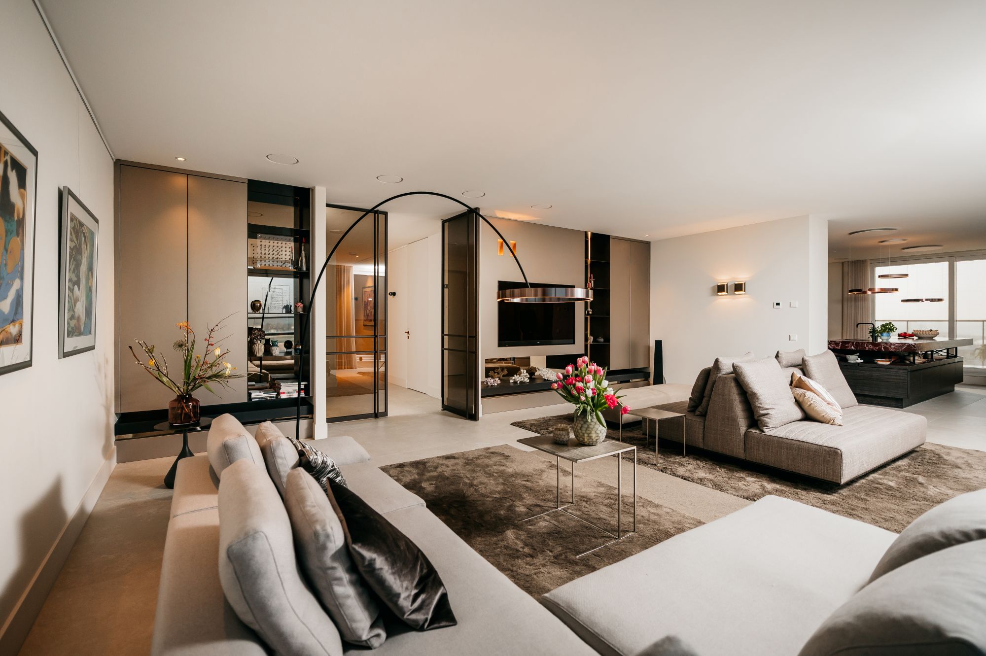 luxe woonkamer interieur