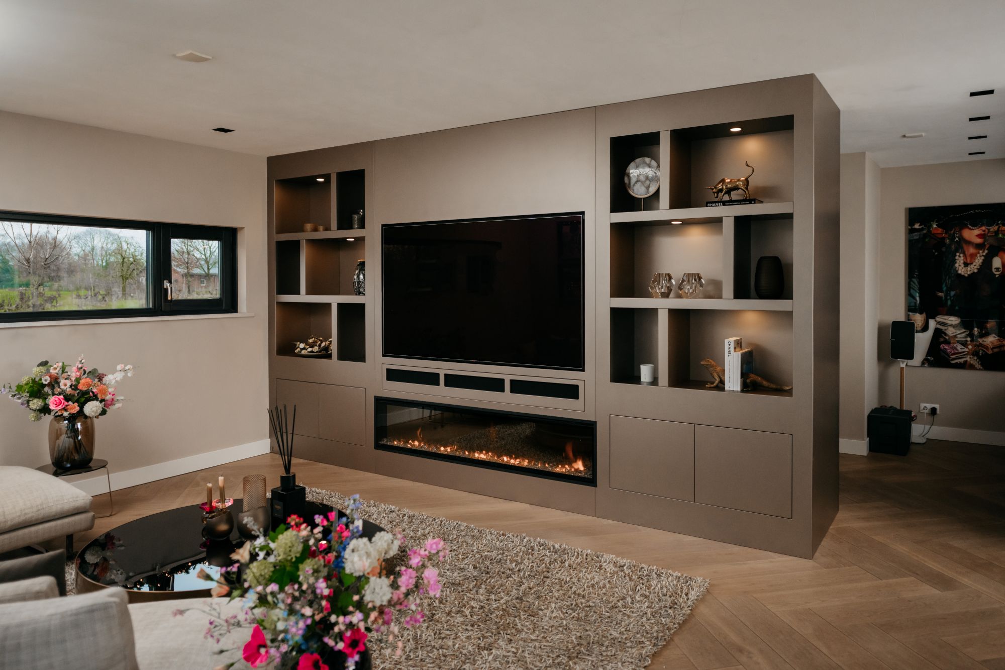 cinewall met sfeerhaard