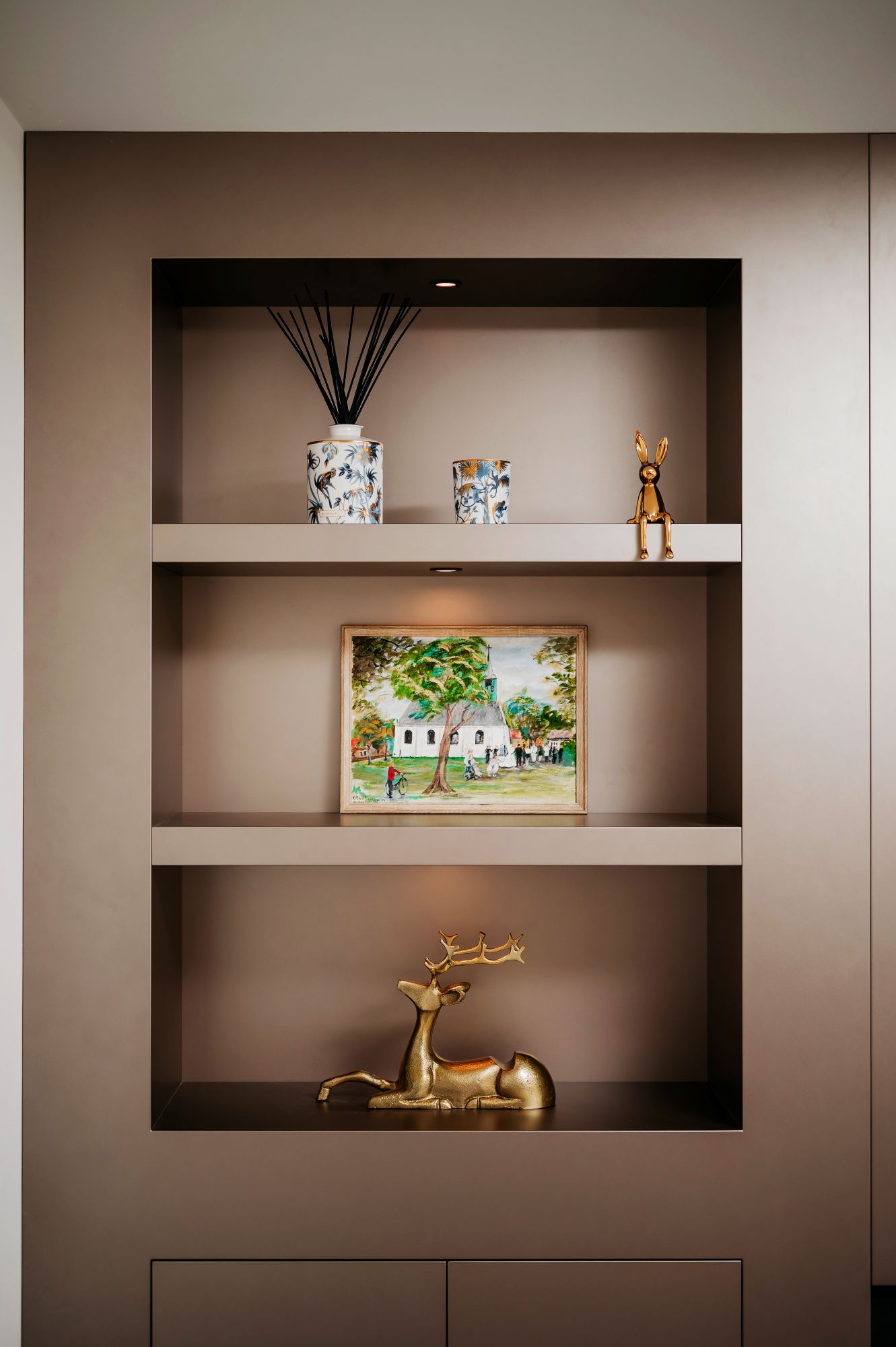 taupe maatwerk kast