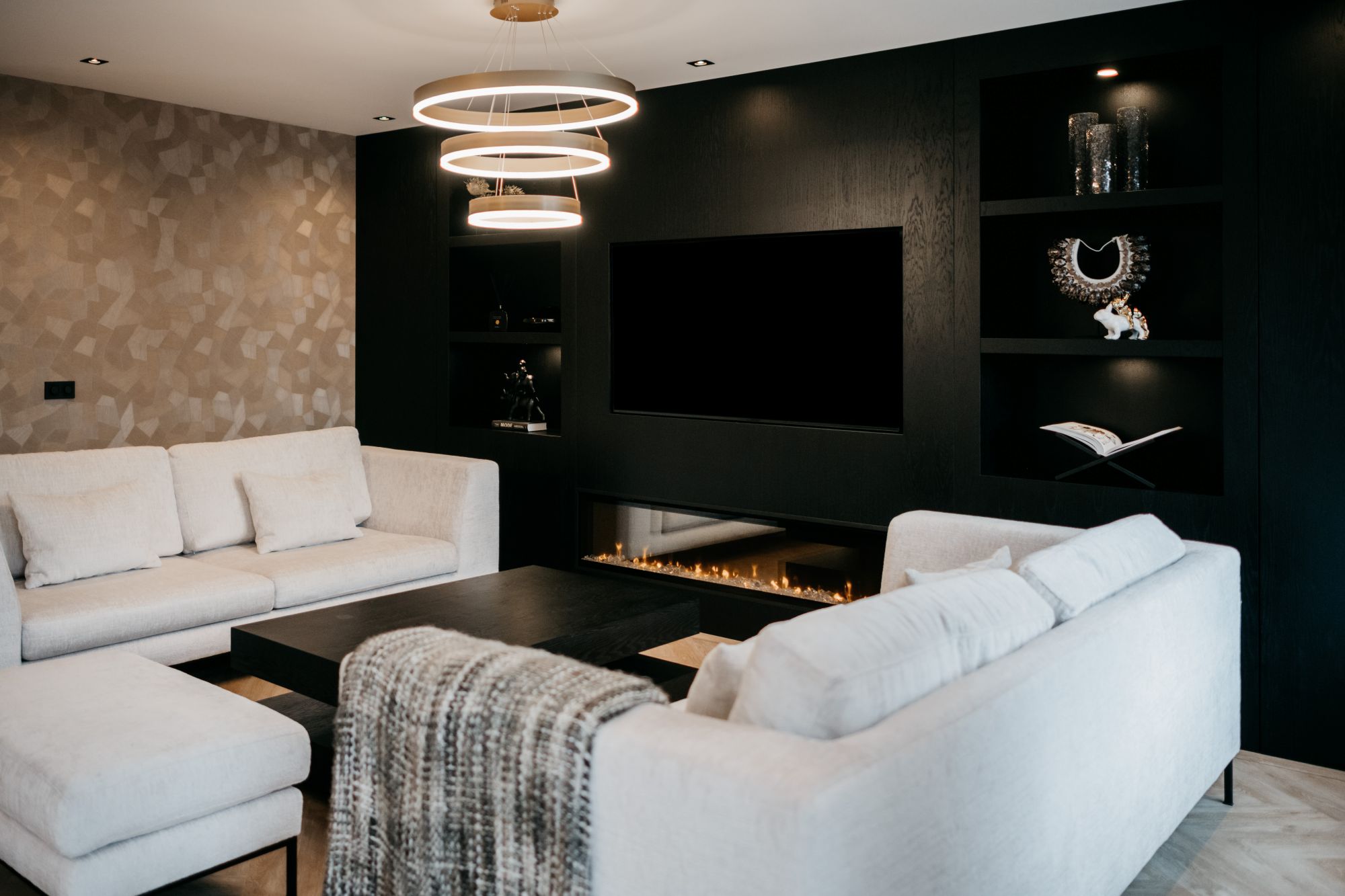 woonkamer met cinewall