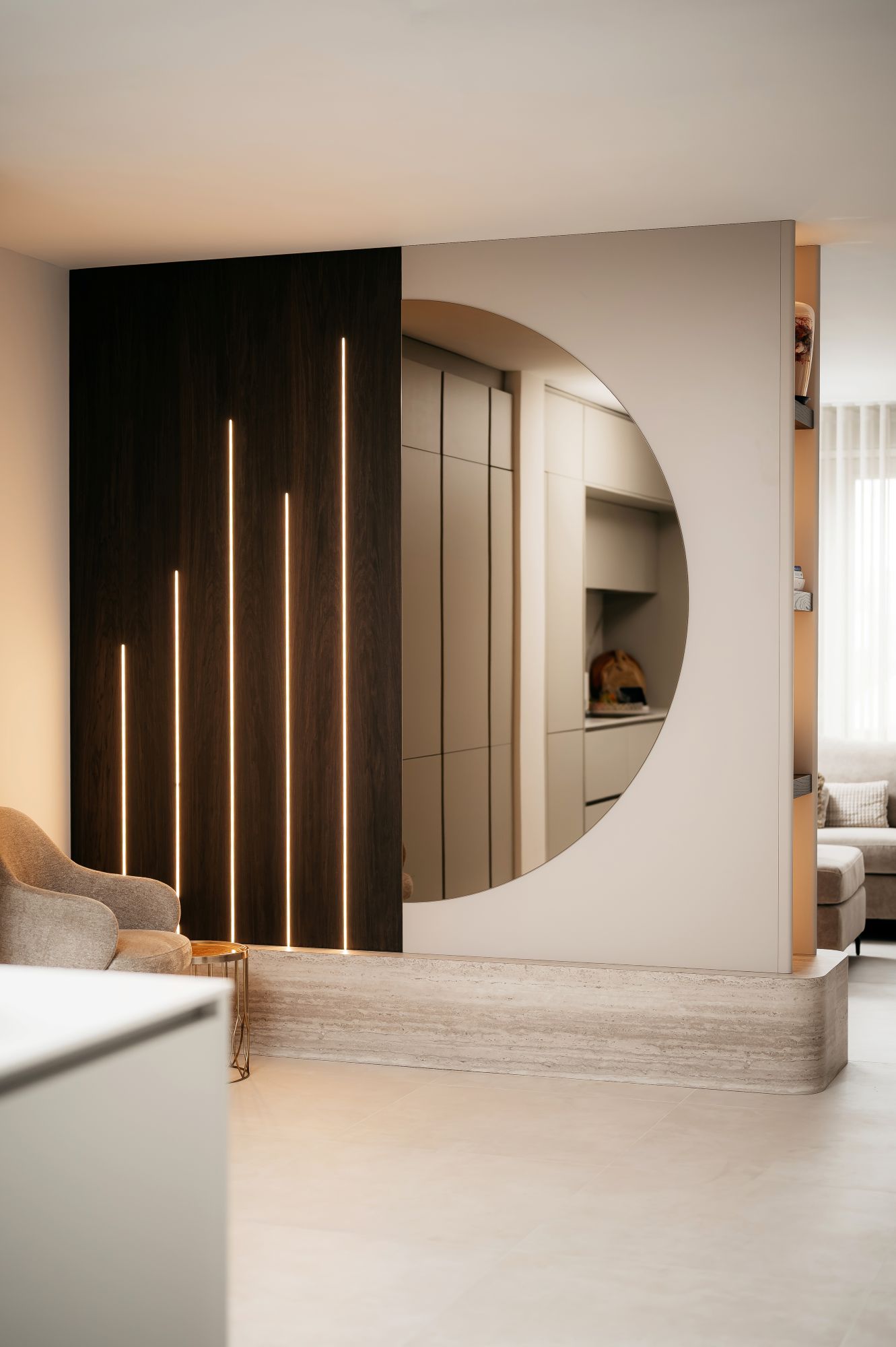roomdivider met ledverlichting