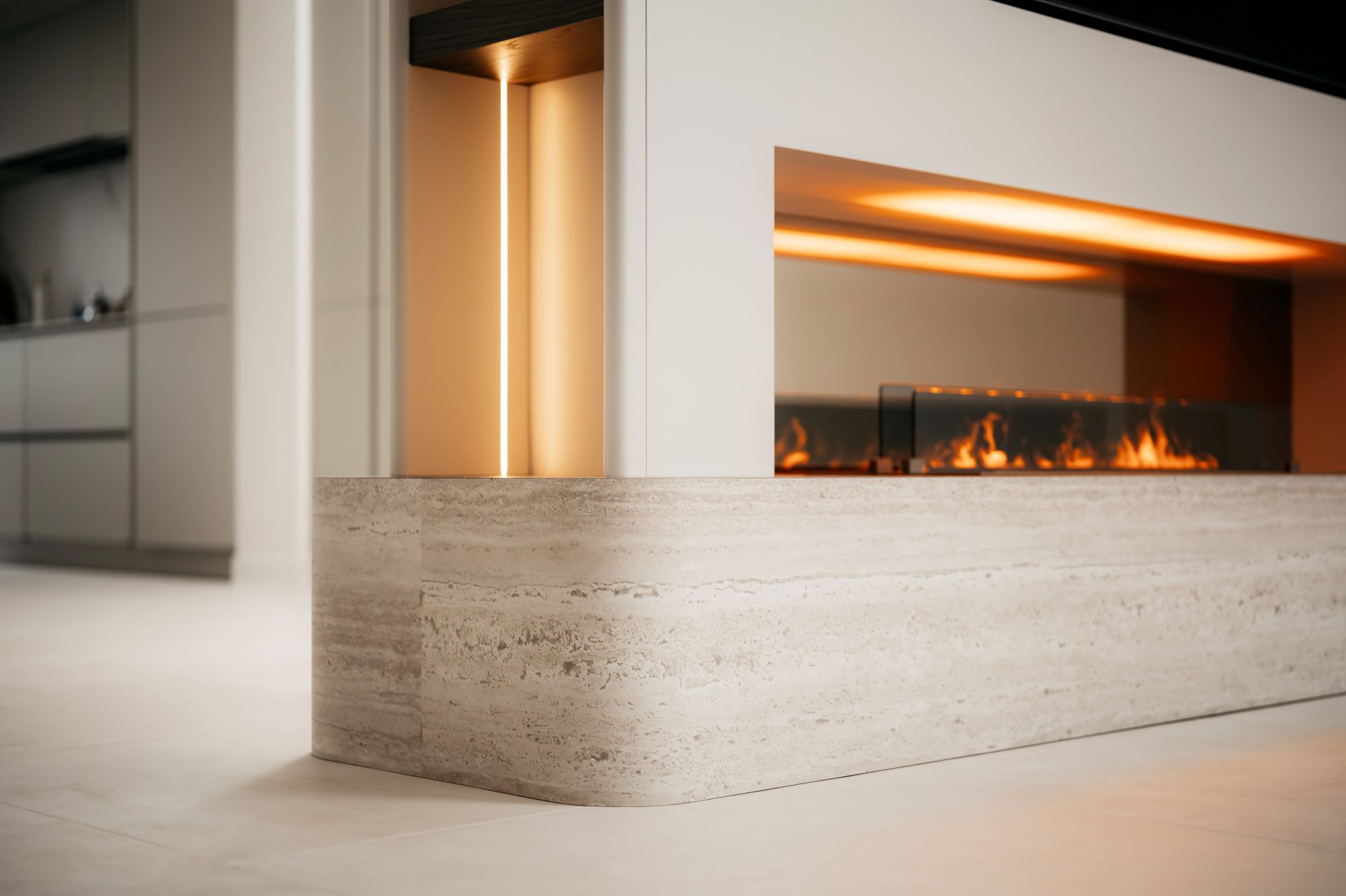 sfeerhaard met ledverlichting