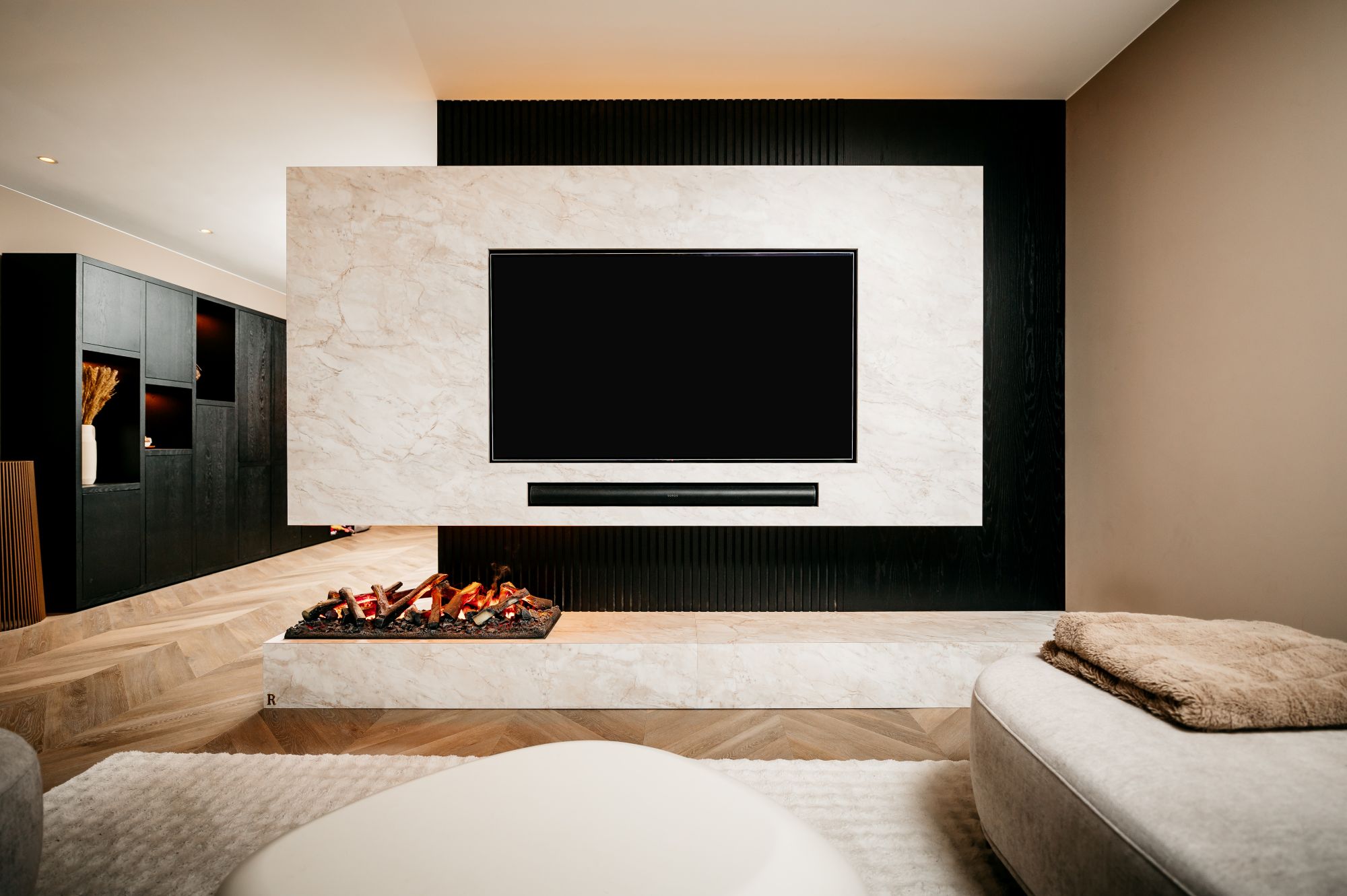 marmeren tv wand