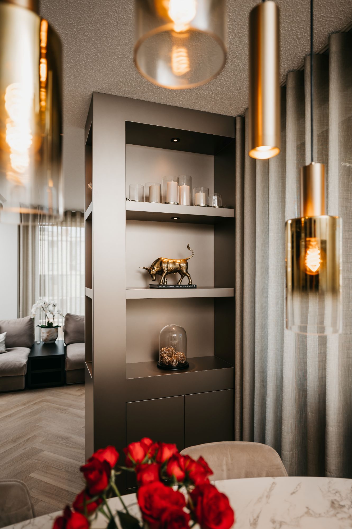 taupe roomdivider