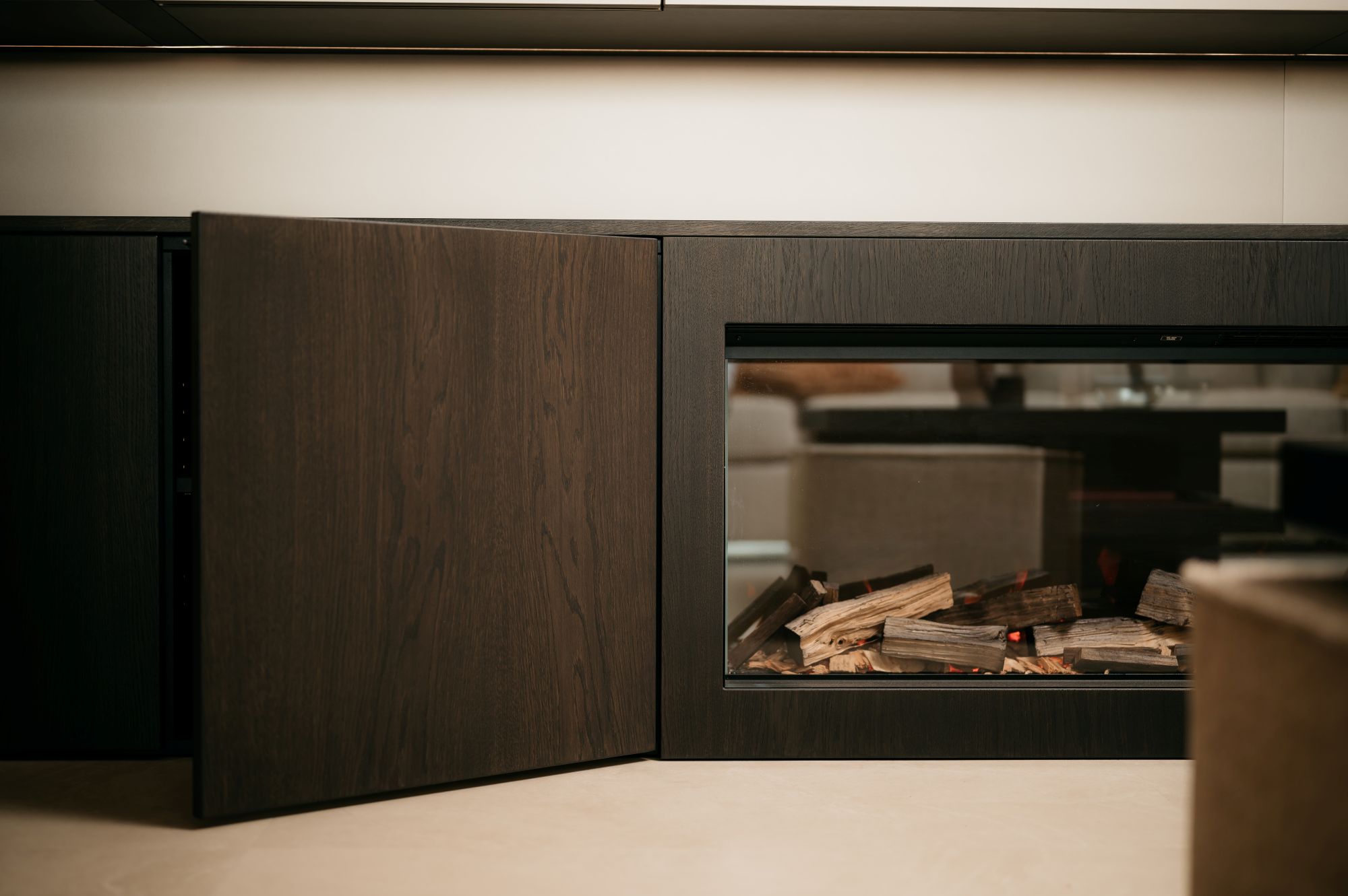 interieur met haard