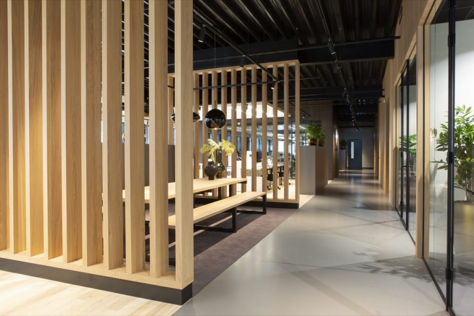 spreekkamer met roomdivider