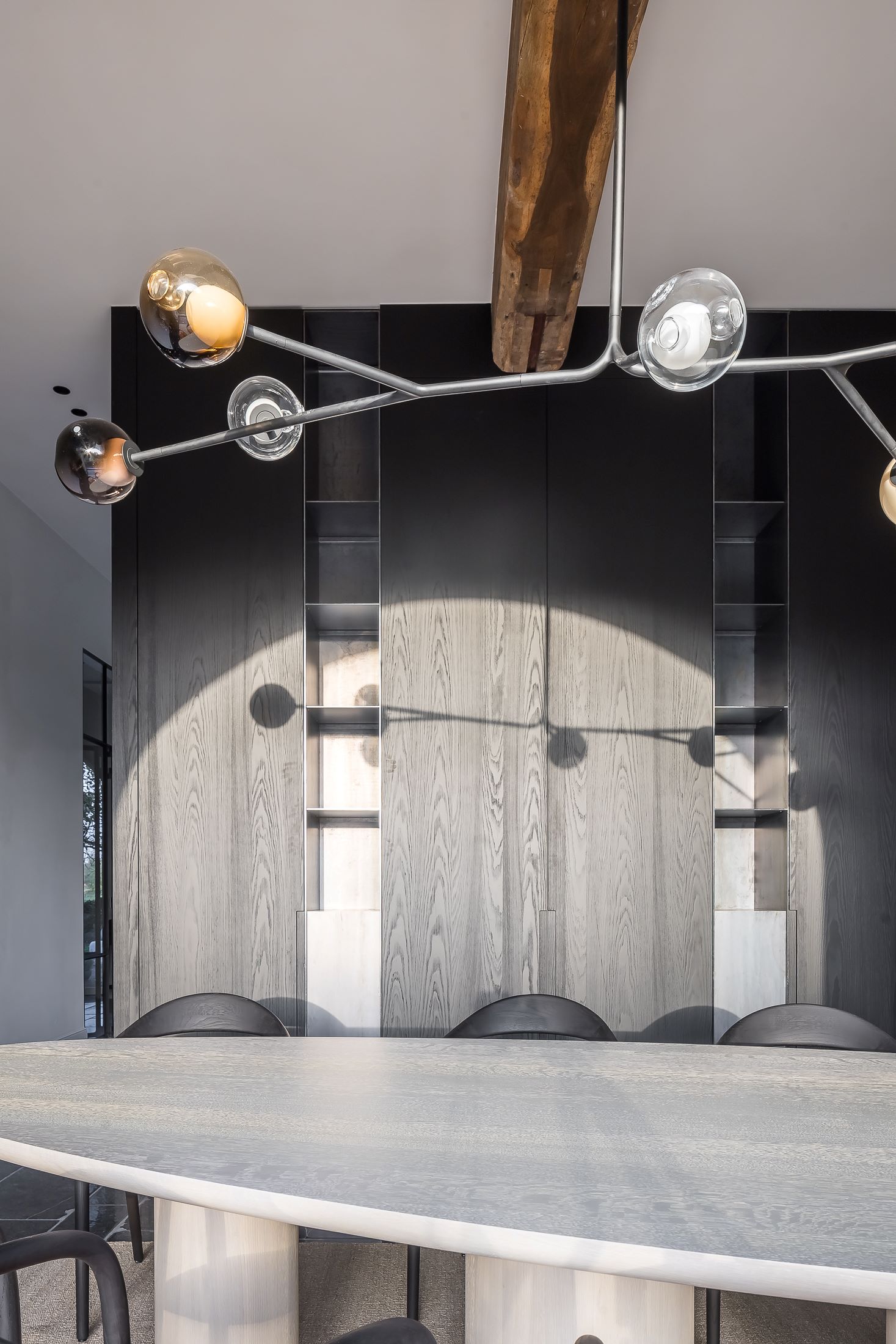 Luxe wandafwerking eetkamer