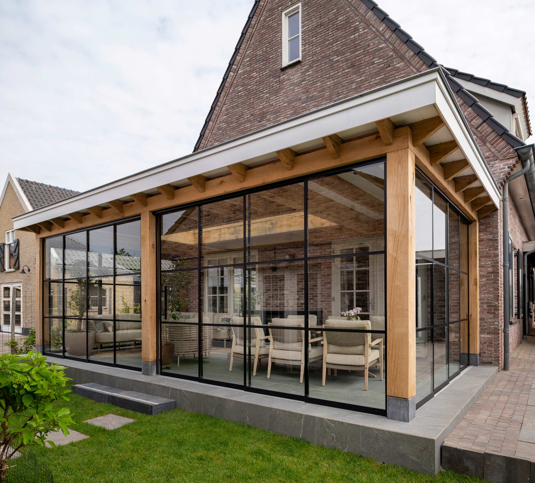 houten tuinkamer