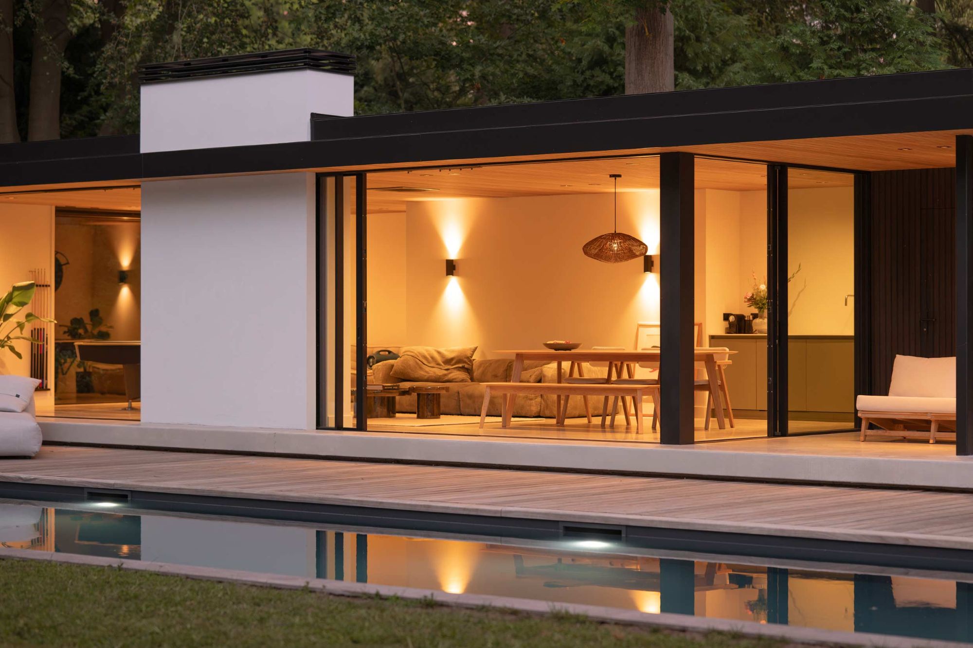 verlichting poolhouse