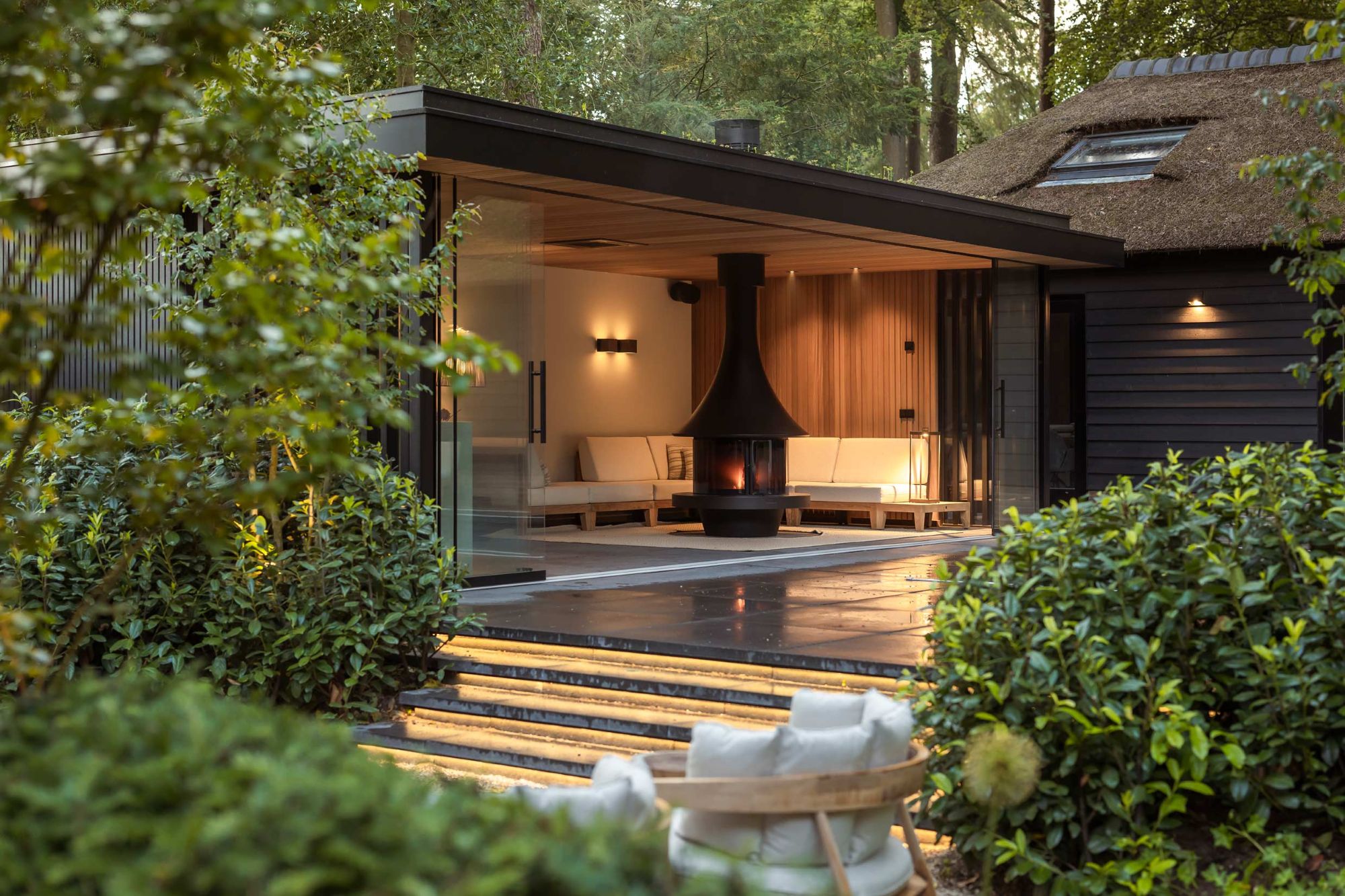 buitenkamer in groen