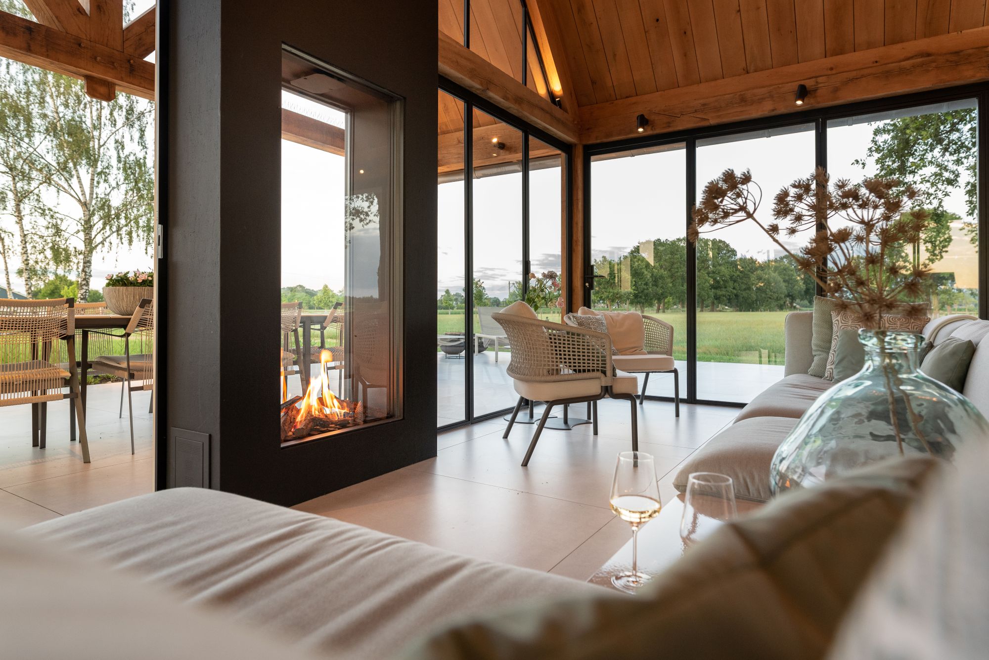 binnenkant tuinkamer