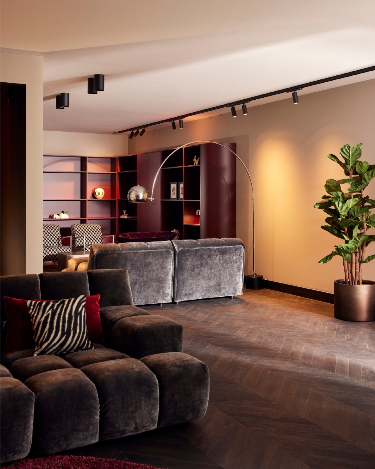 woonkamer met design interieur