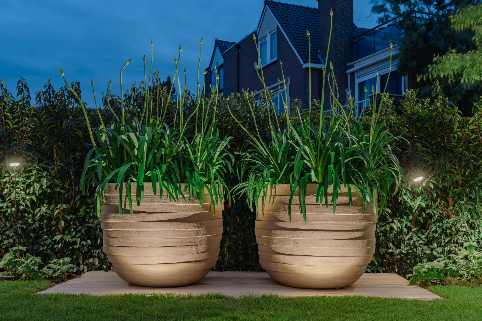 plantenbak met verlichting