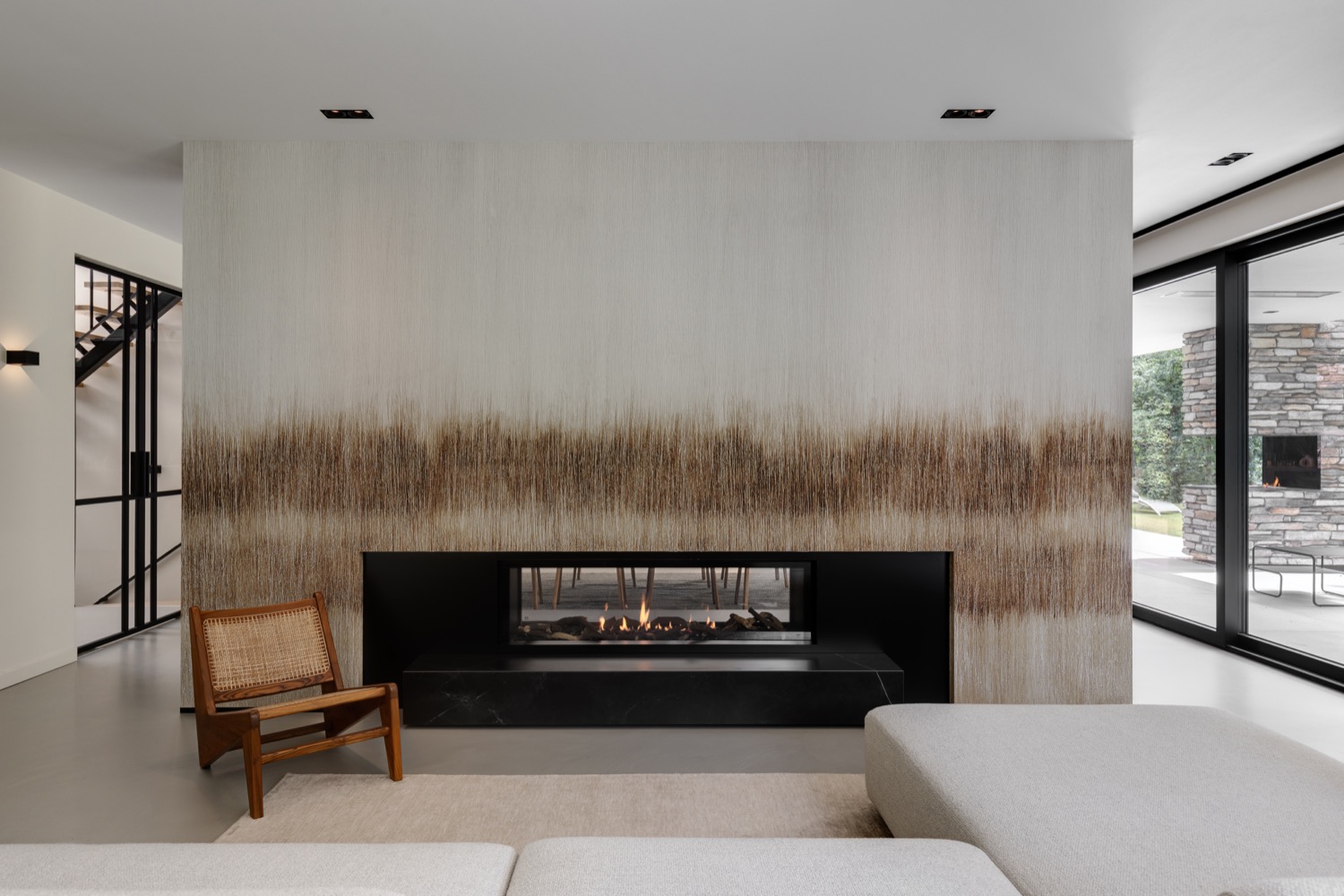 luxe doorkijk haard