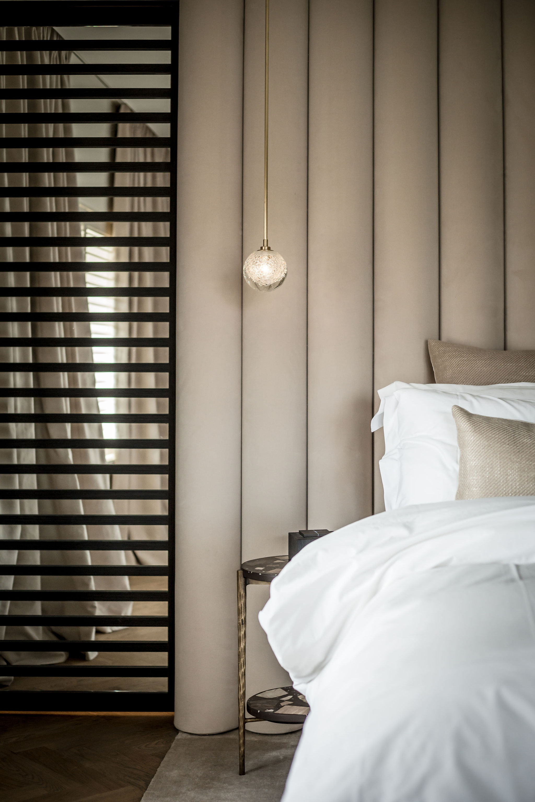 luxe lamp op slaapkamer