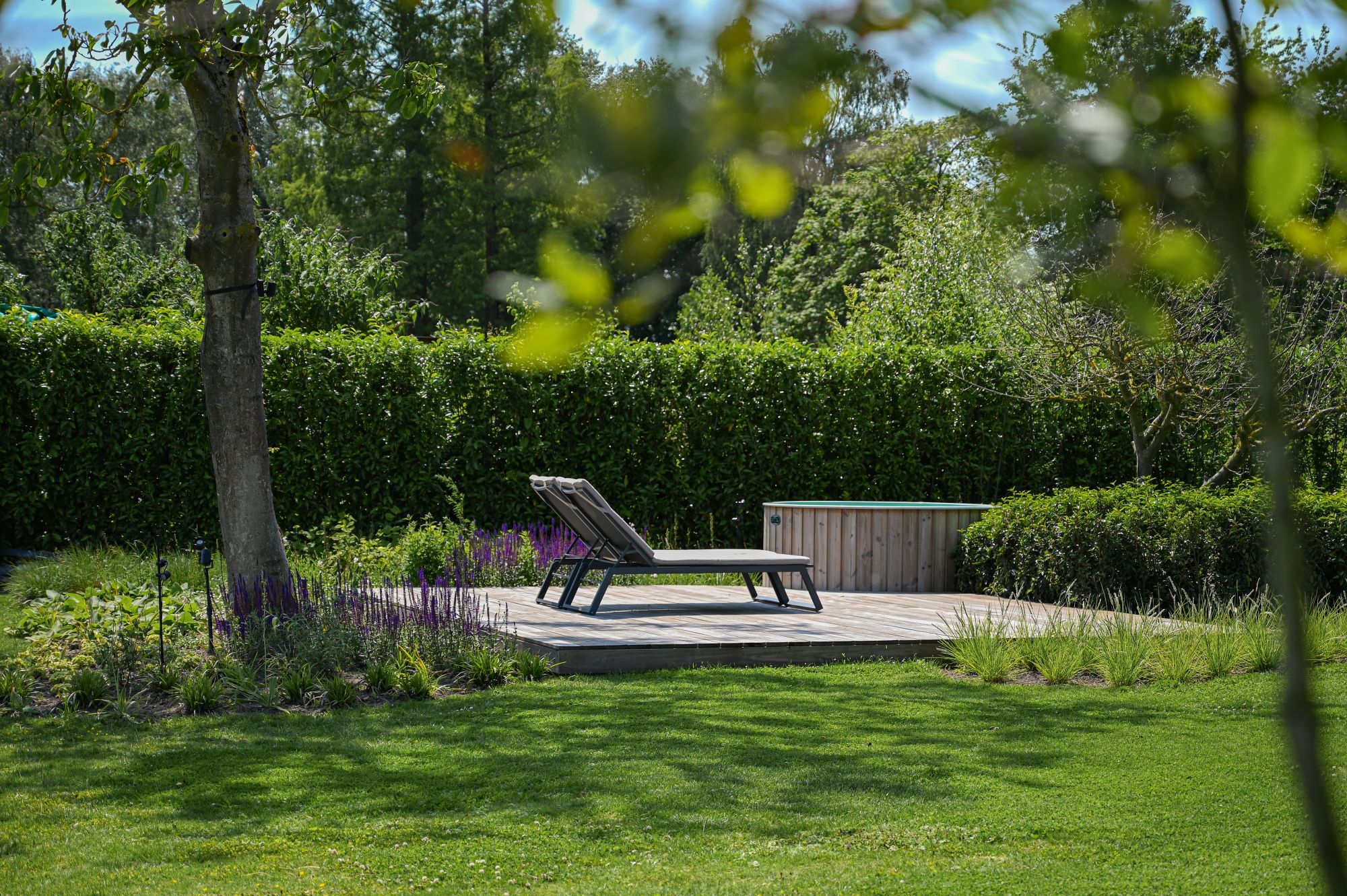 ligbed in tuin
