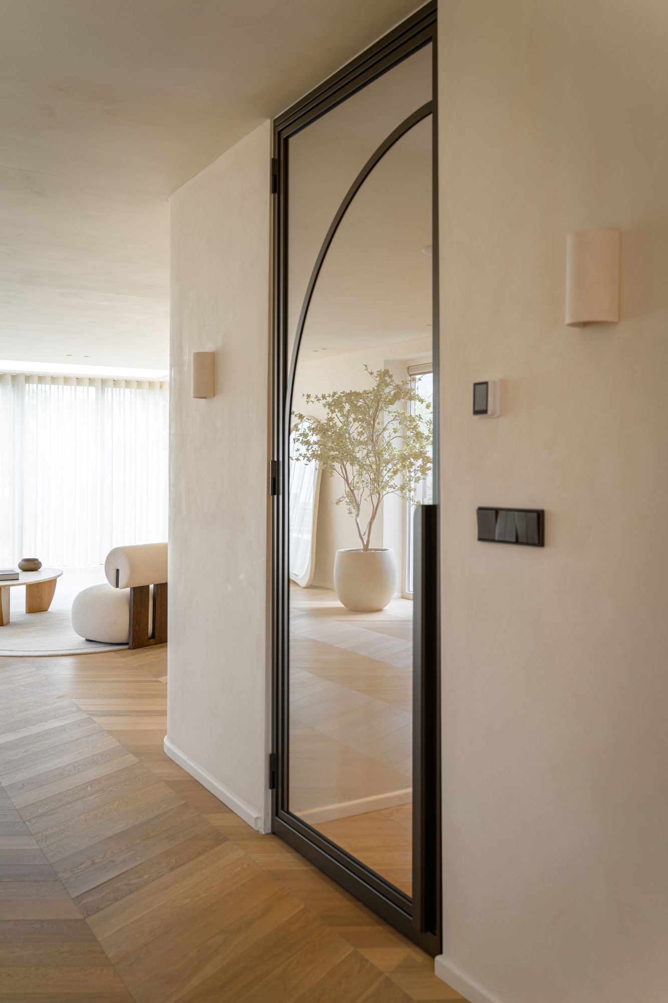 luxe glazen deur