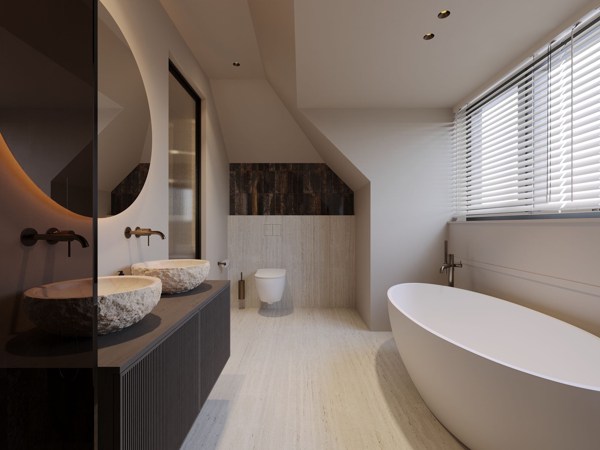 moderne badkamer