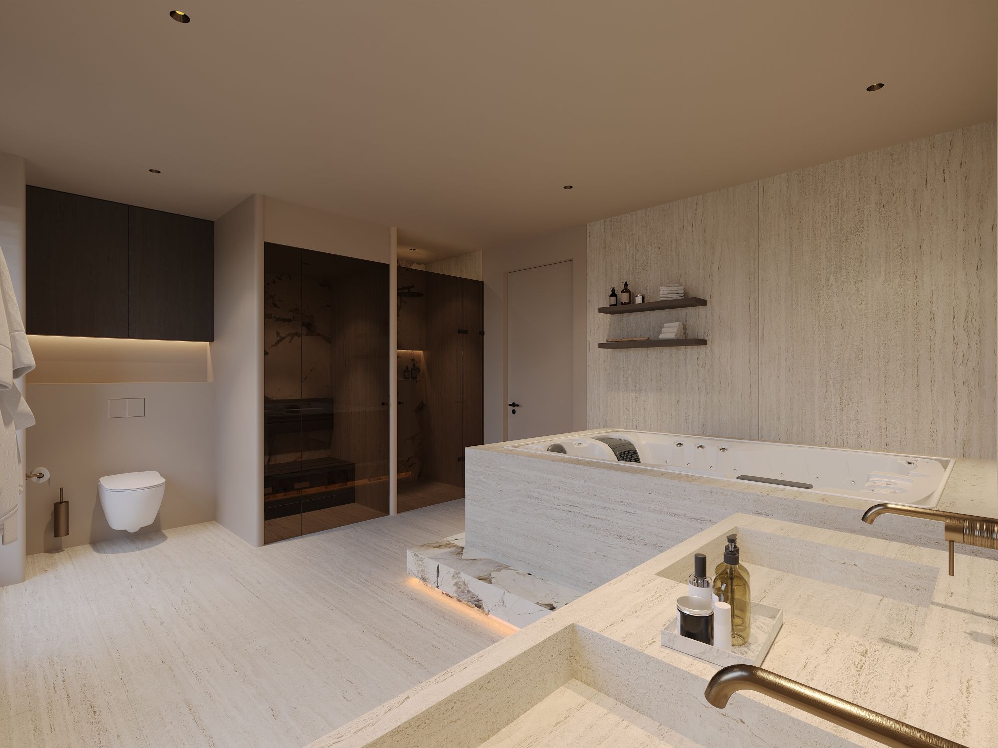 luxe wellnessbadkamer