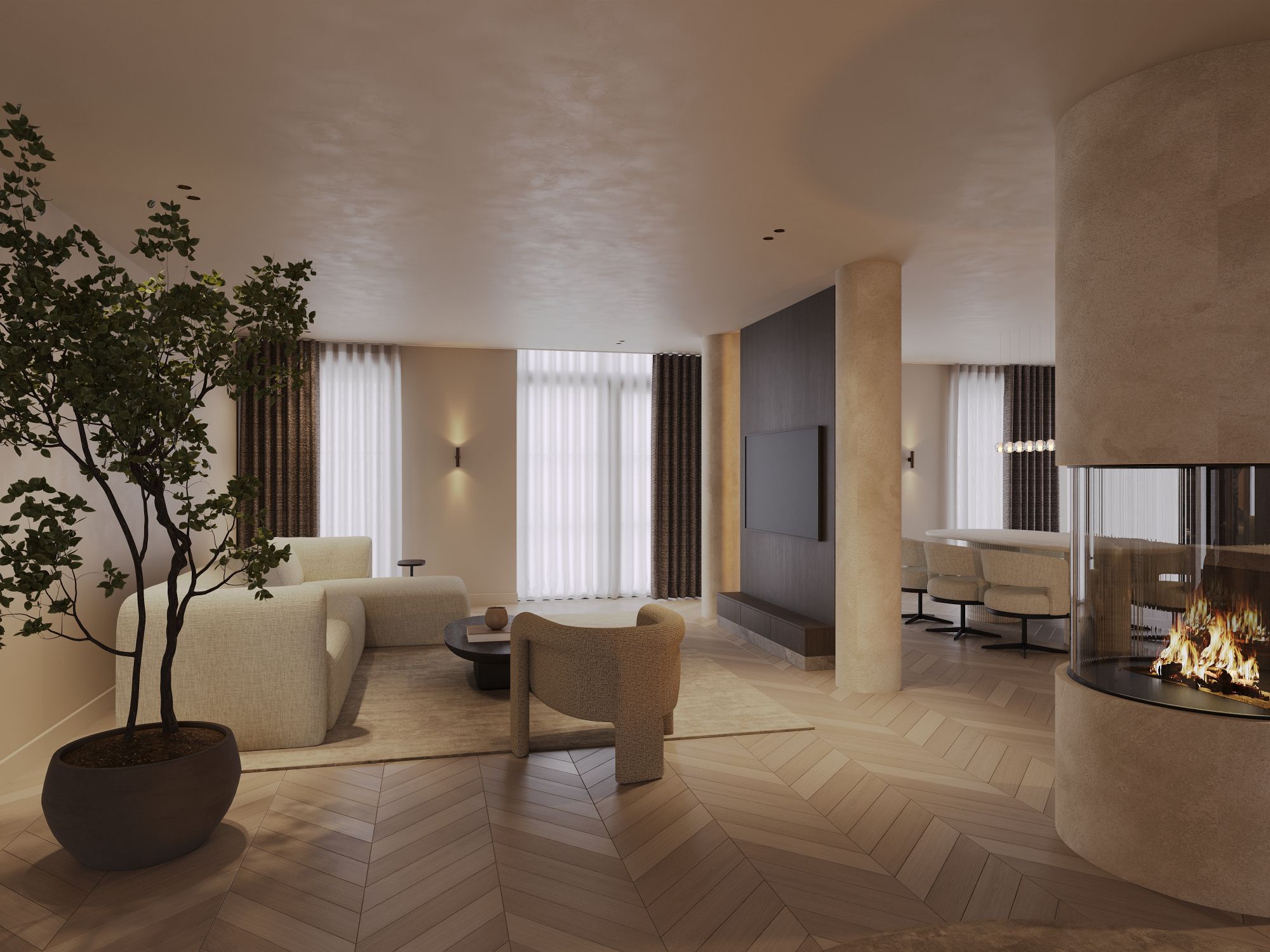 moderne woonkamer