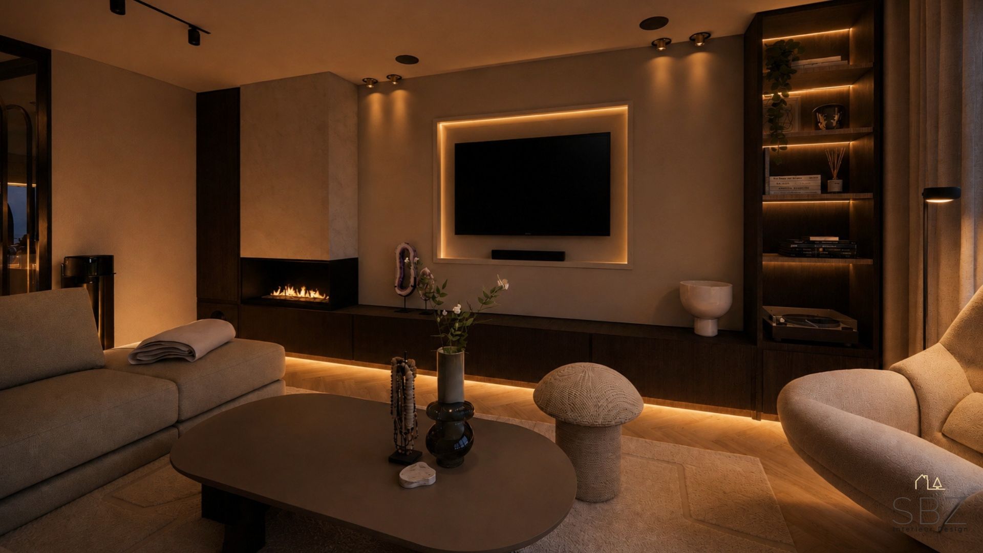 led verlichting in woonkamer
